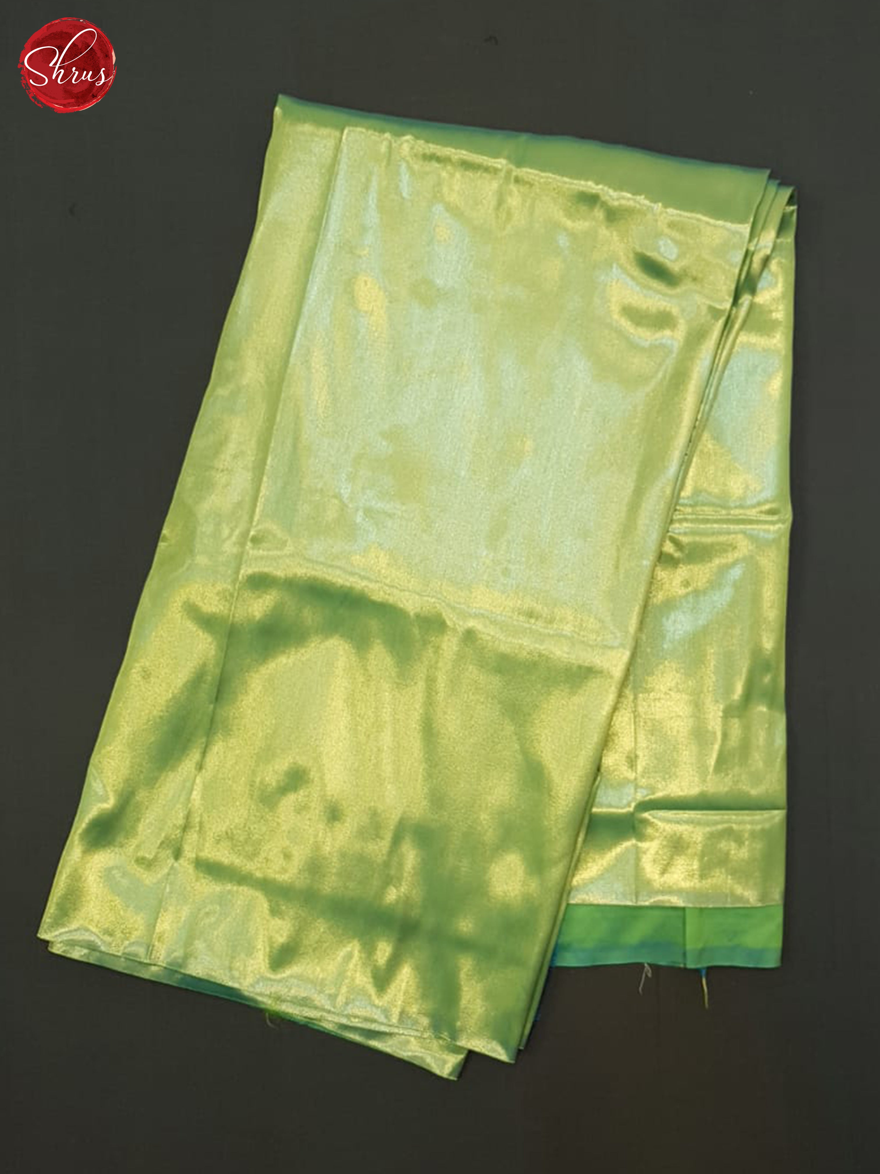 Green(SIngle Tone) - Semi Tissue Saree - Shop on ShrusEternity.com