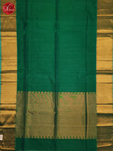 Green(Single Tone)- Silk Cotton Saree - Shop on ShrusEternity.com