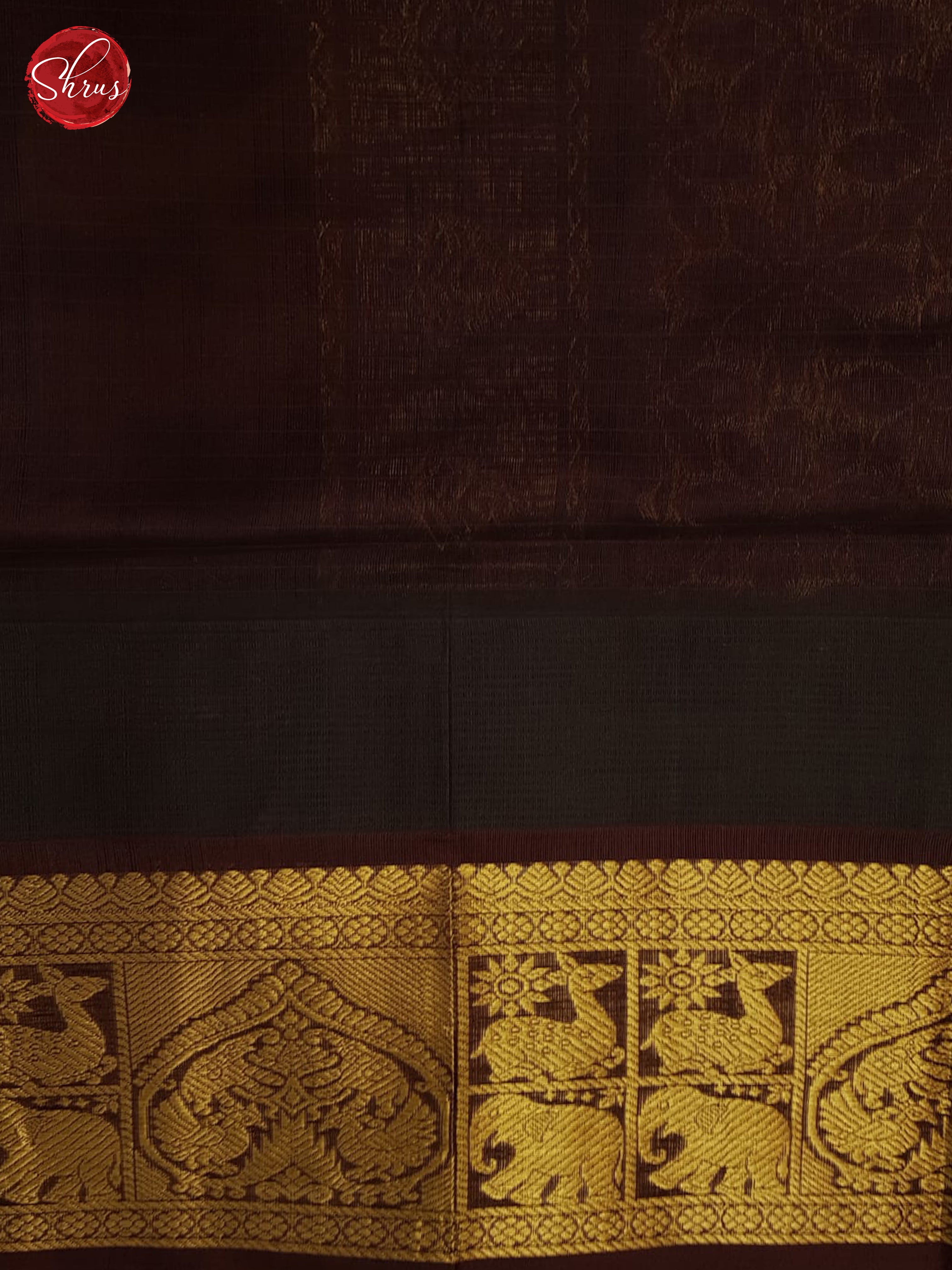 Green And Brown-Silk Cotton saree - Shop on ShrusEternity.com