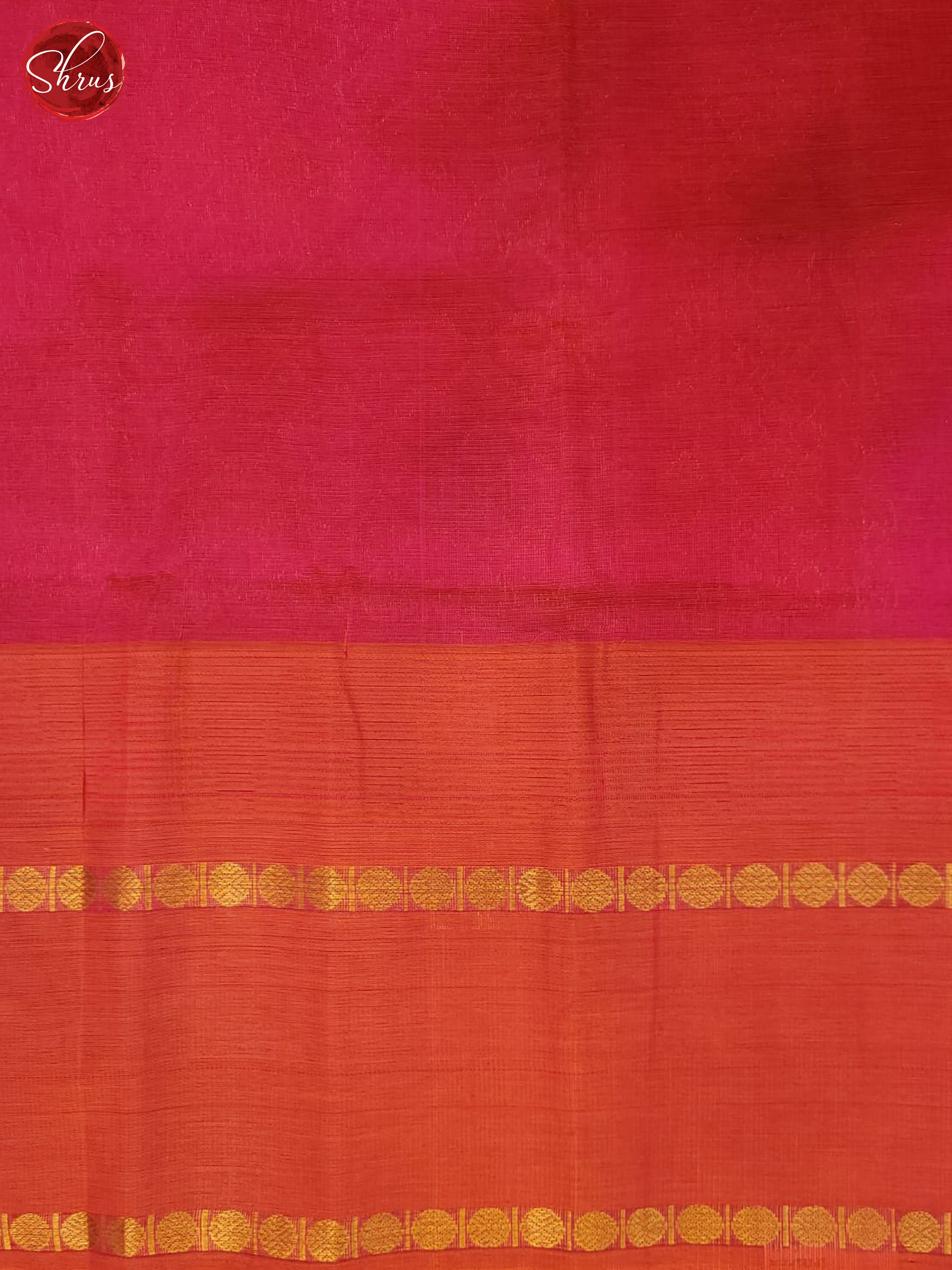 Blue & Pink- Silk Cotton Saree - Shop on ShrusEternity.com