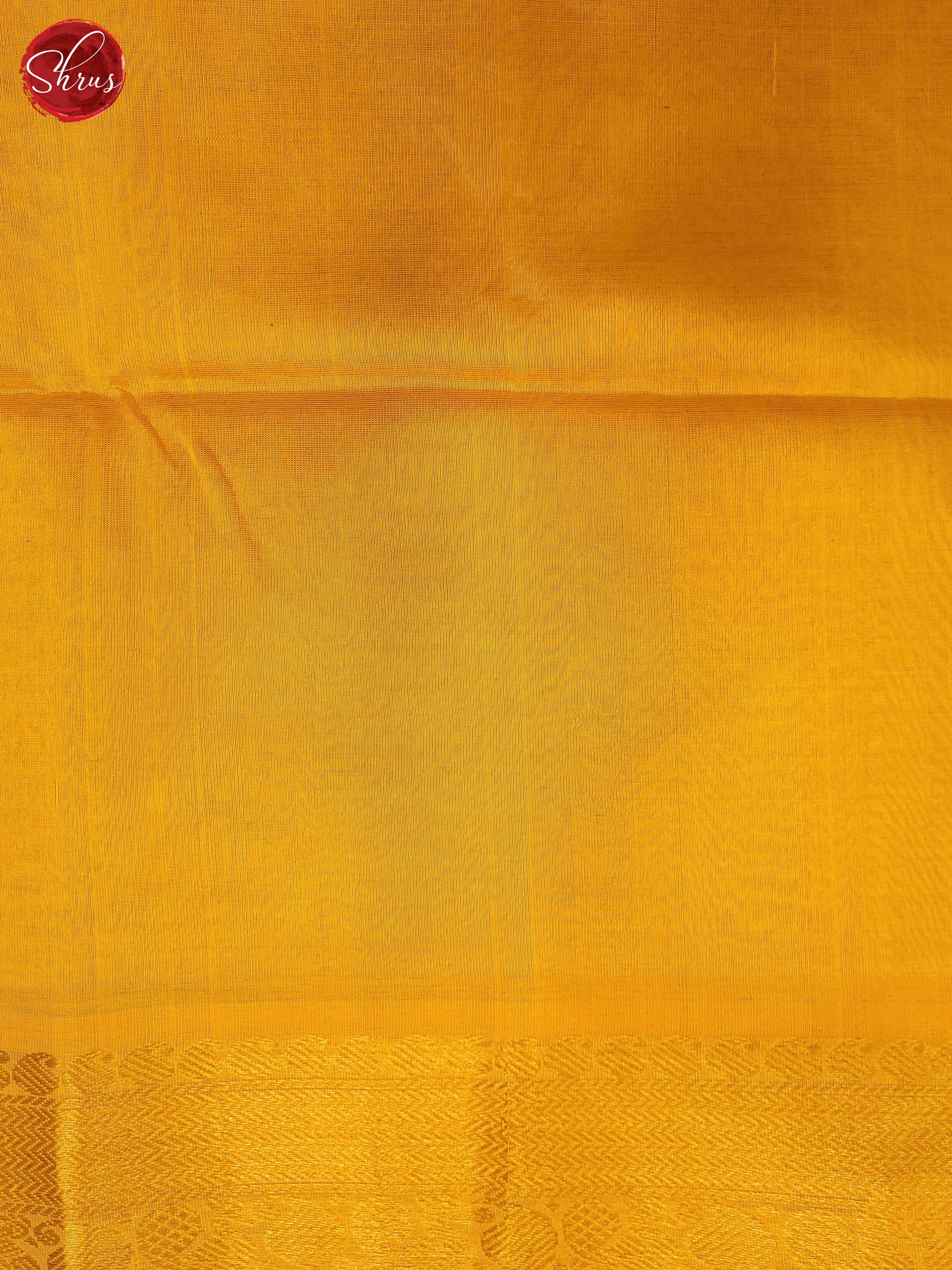 Wine and yellow-Silk Cotton Saree - Shop on ShrusEternity.com