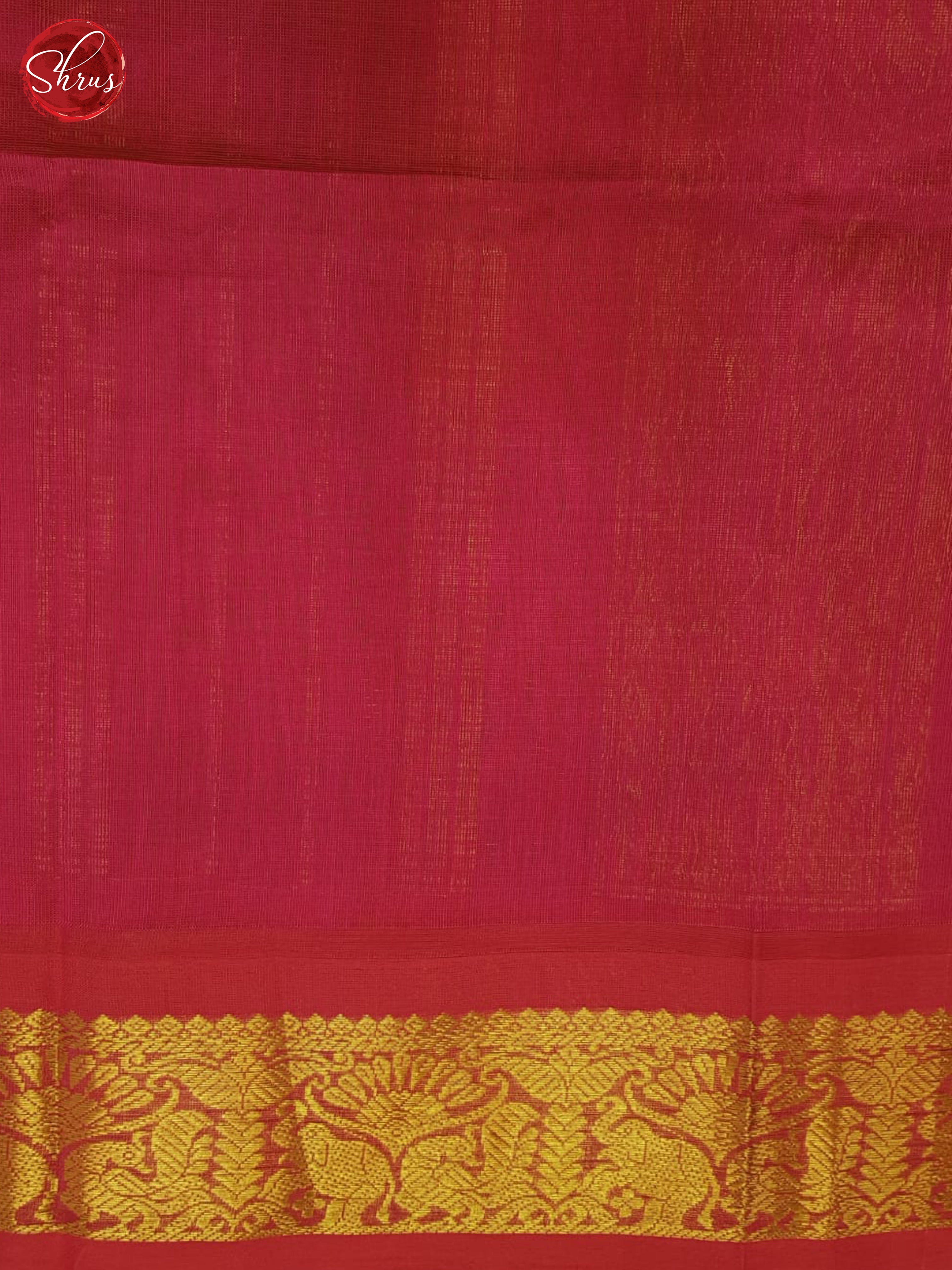 Blue & Pink - Silk Cotton Saree - Shop on ShrusEternity.com