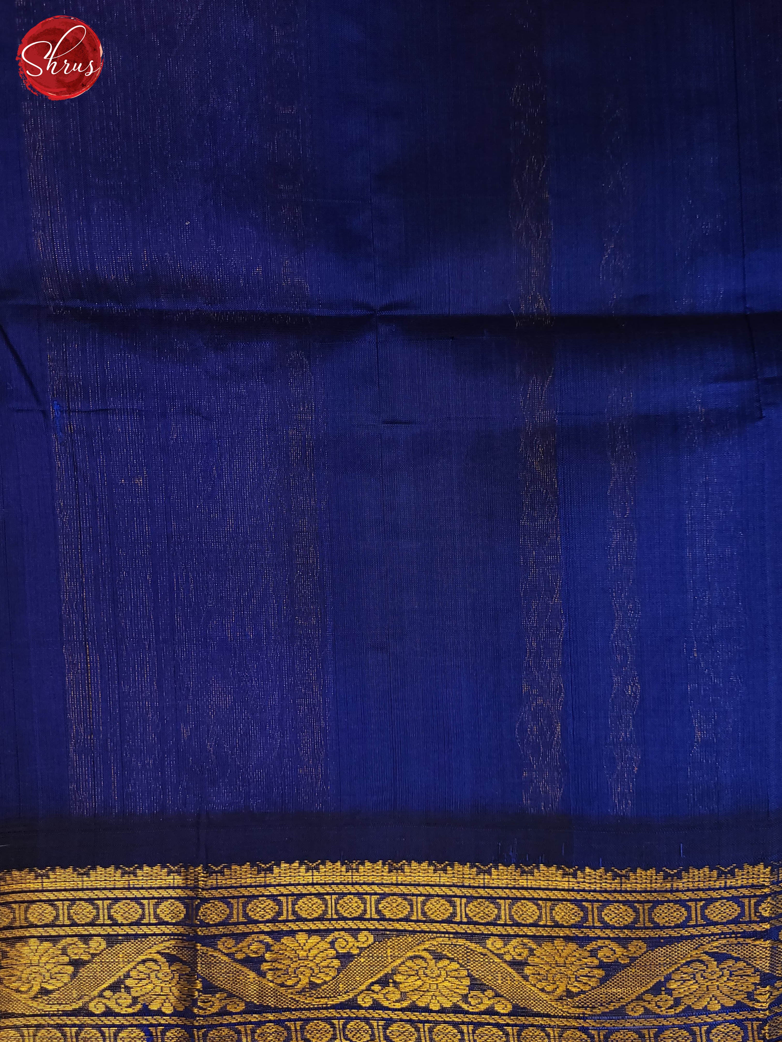 Green and Blue-Silk cotton saree - Shop on ShrusEternity.com