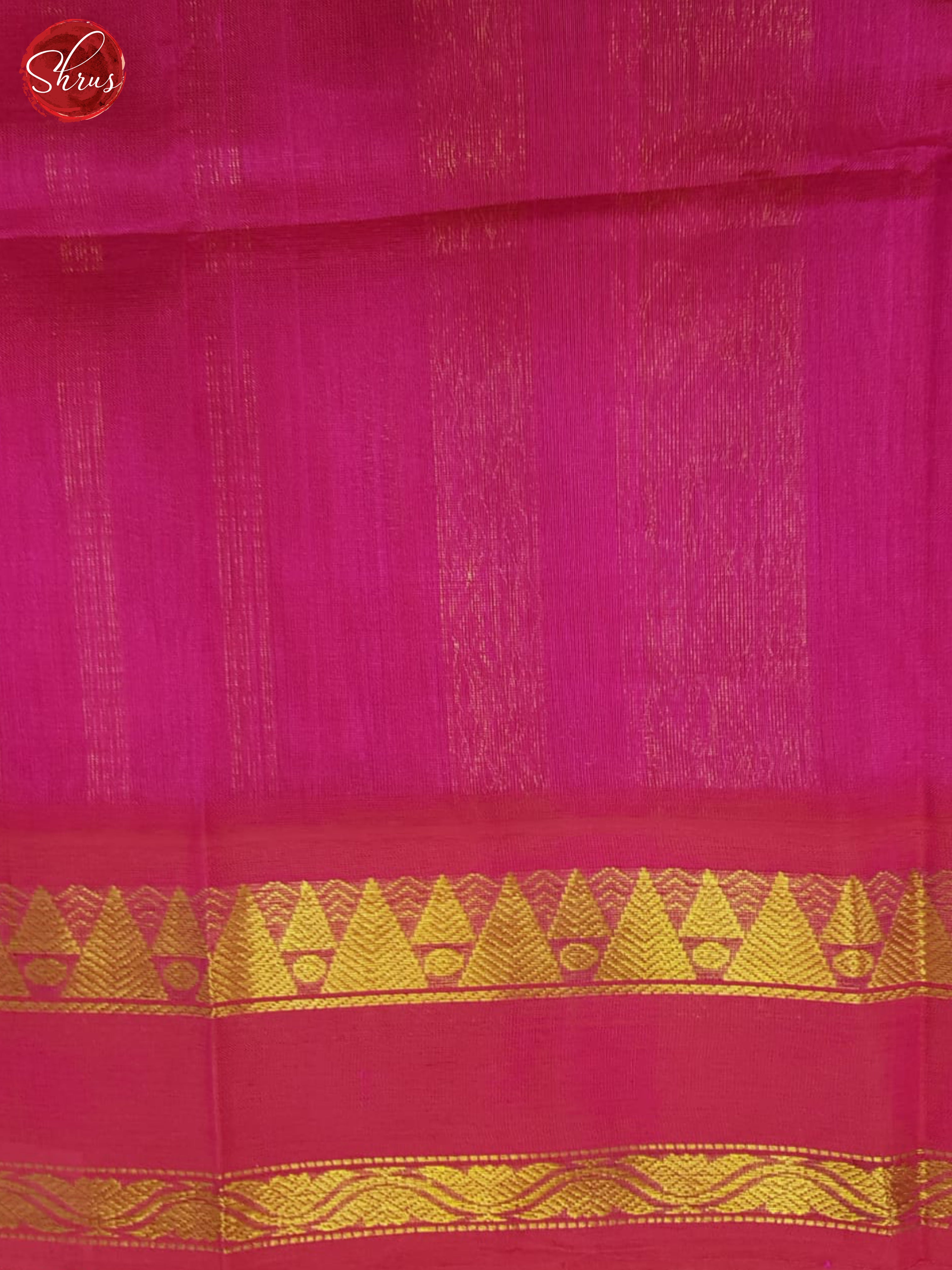 Green & Pink - Silk Cotton Saree - Shop on ShrusEternity.com