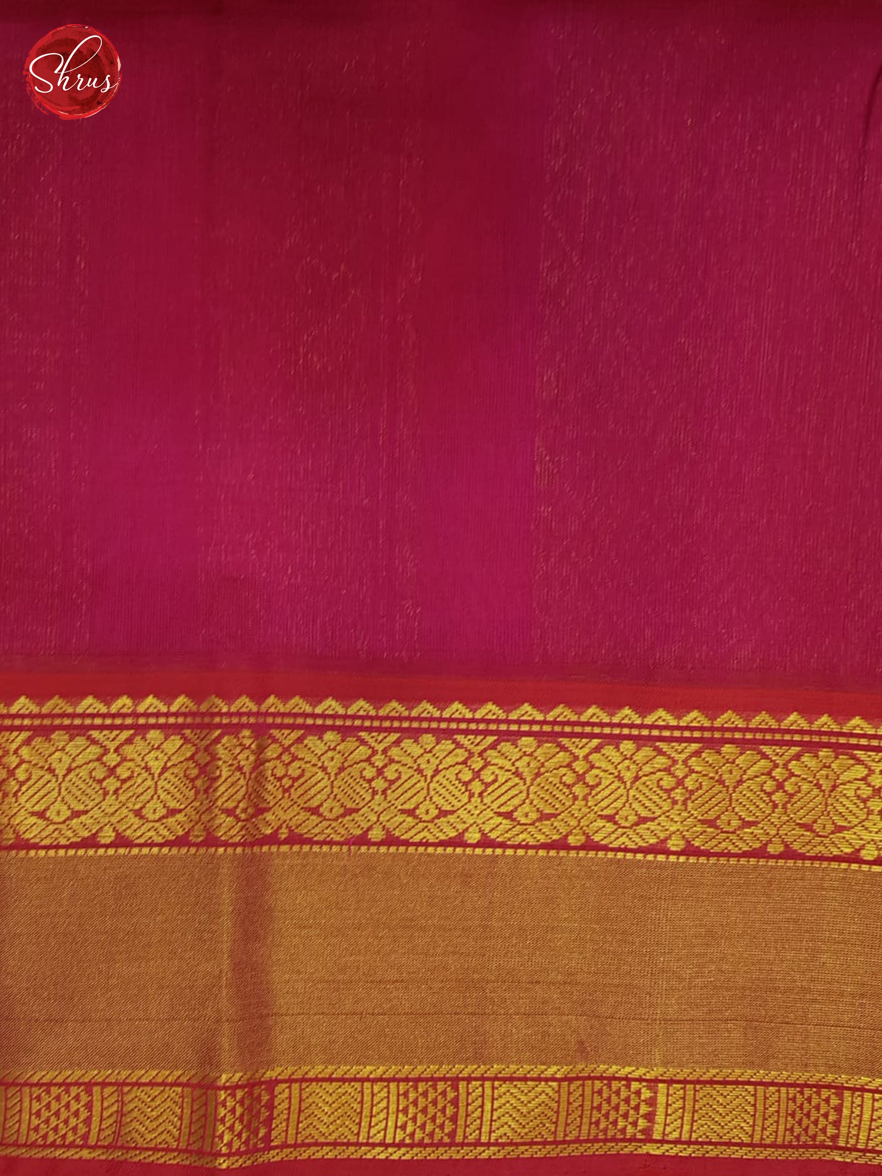 Green And Pink-Silk Cotton Saree - Shop on ShrusEternity.com