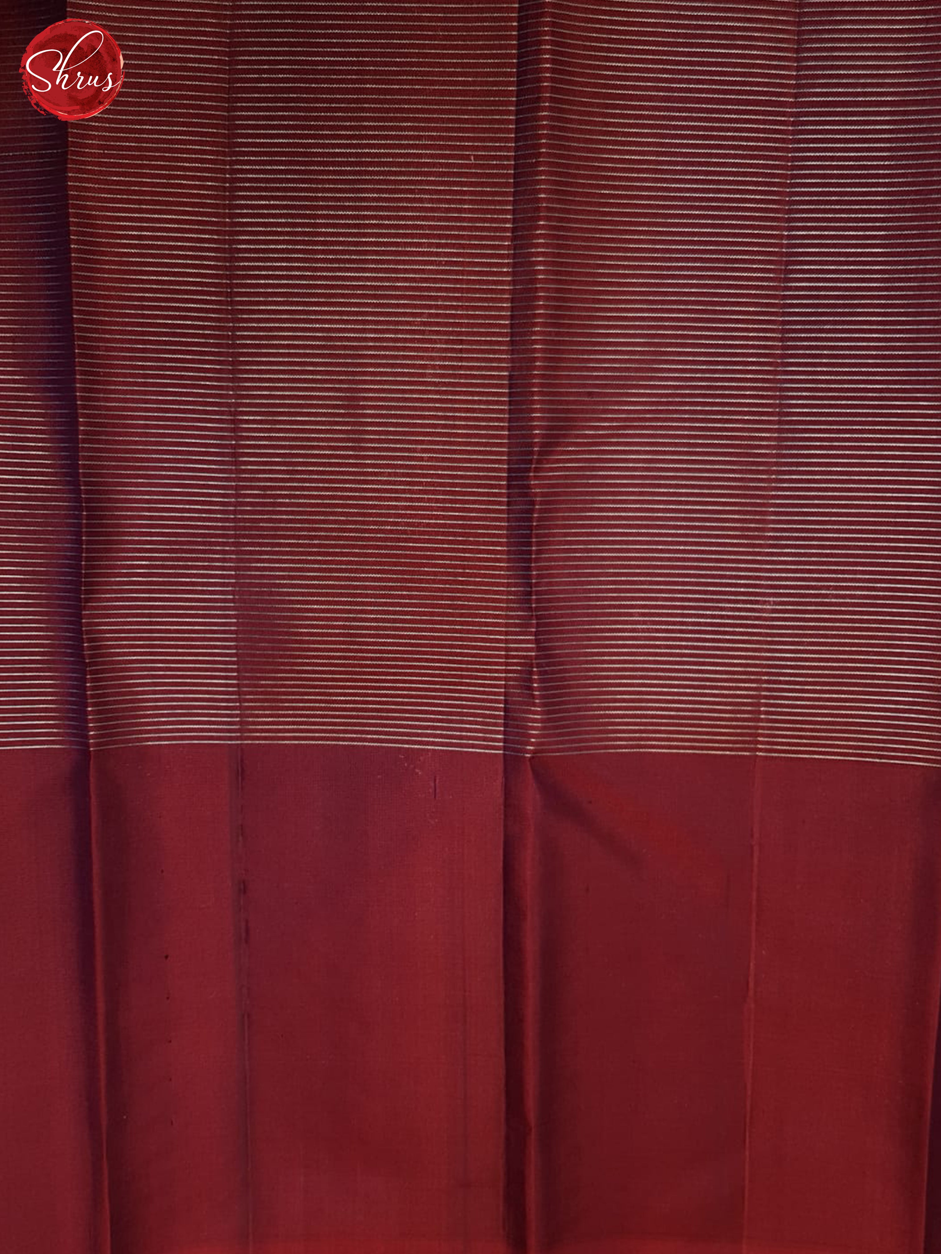 Brick & Maroon - Soft Silk Saree - Shop on ShrusEternity.com