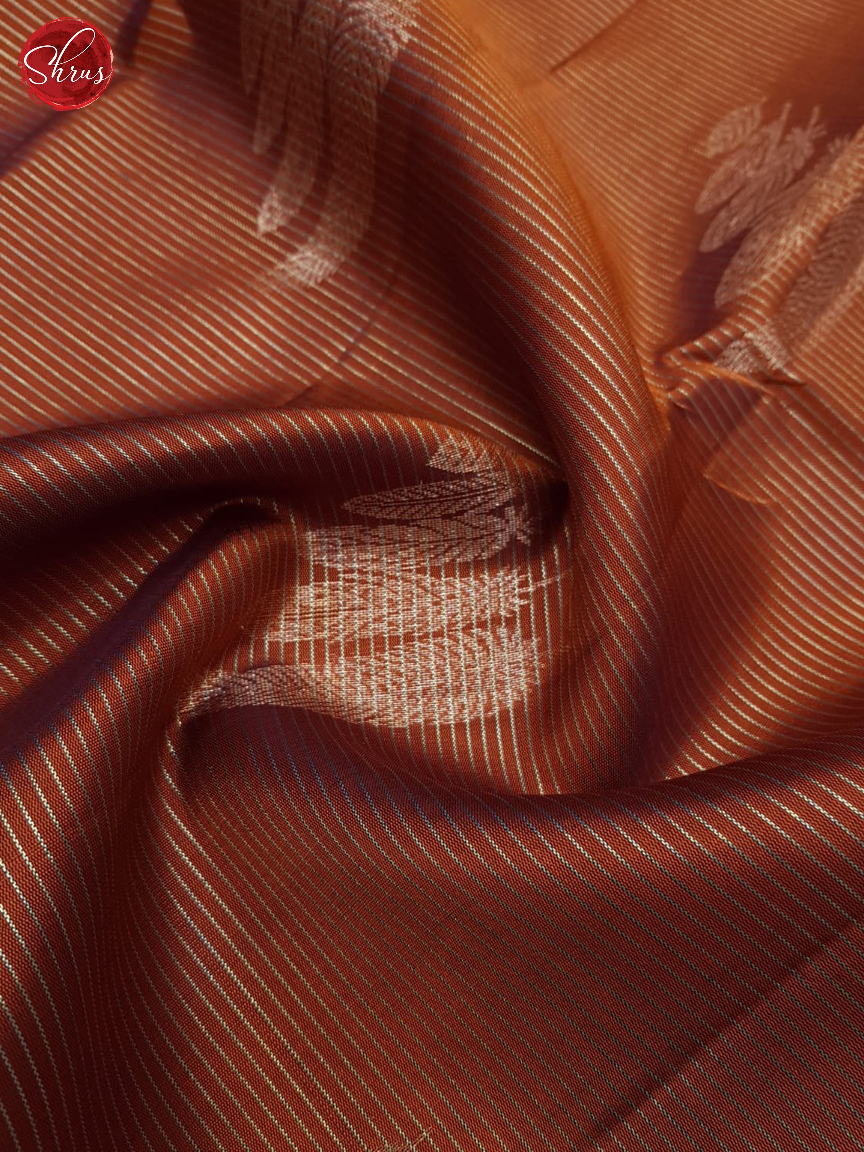 Brick & Maroon - Soft Silk Saree - Shop on ShrusEternity.com