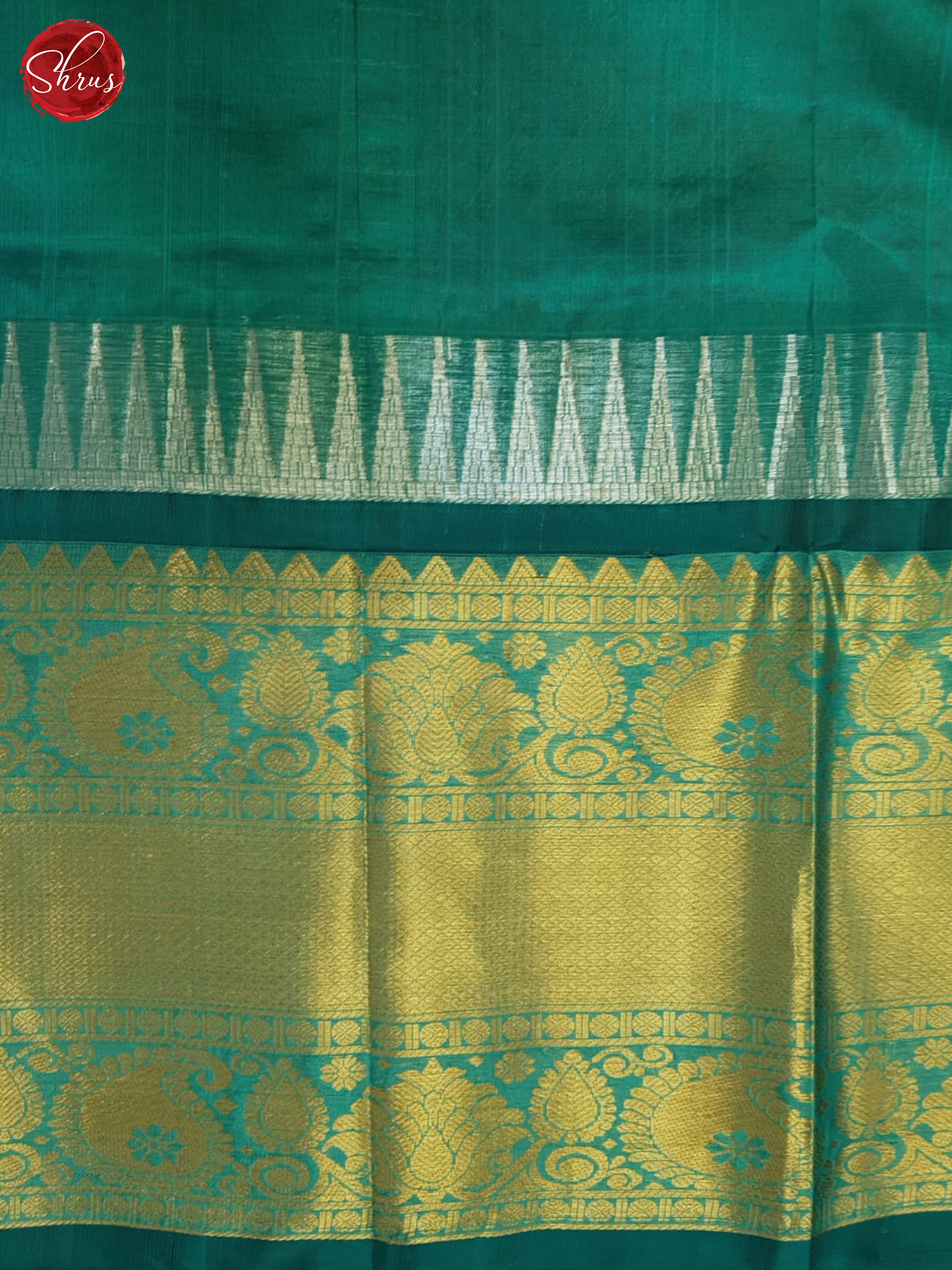 Majenta Pink & Green- Silk Cotton Saree - Shop on ShrusEternity.com