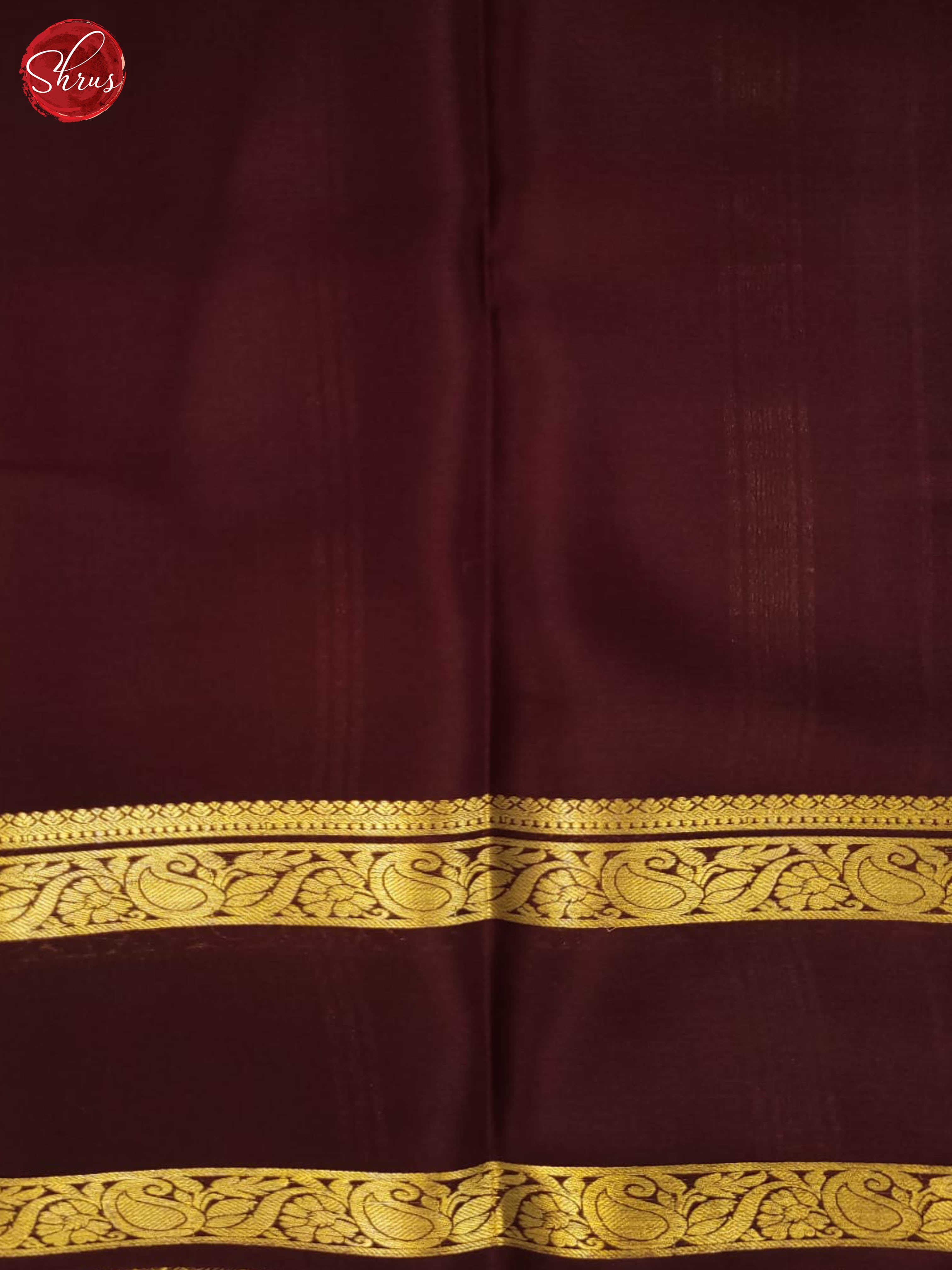 peach and Brown - Mysore Silk Saree - Shop on ShrusEternity.com