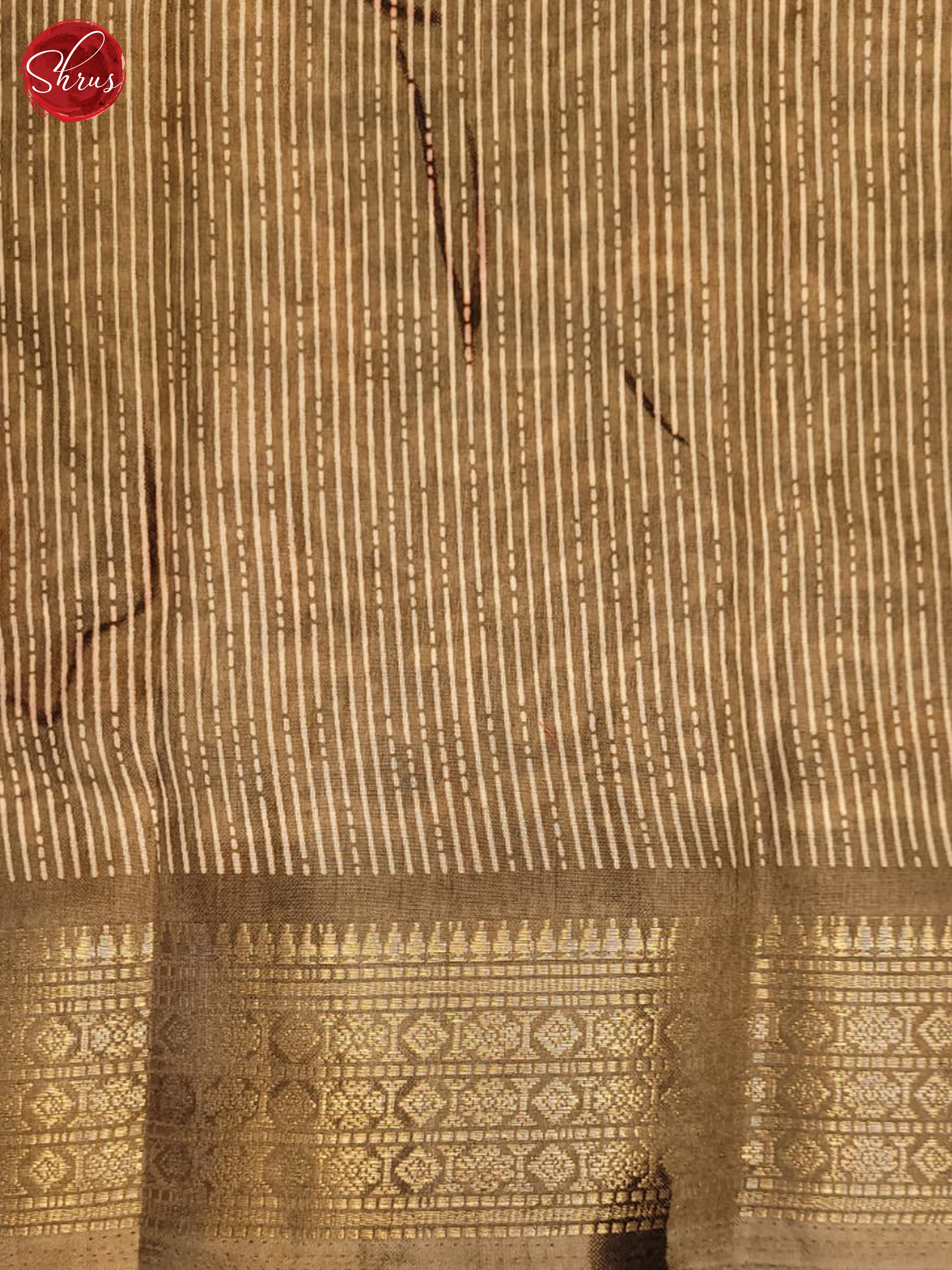 Brown(Single Tone) - Semi Crepe Saree - Shop on ShrusEternity.com