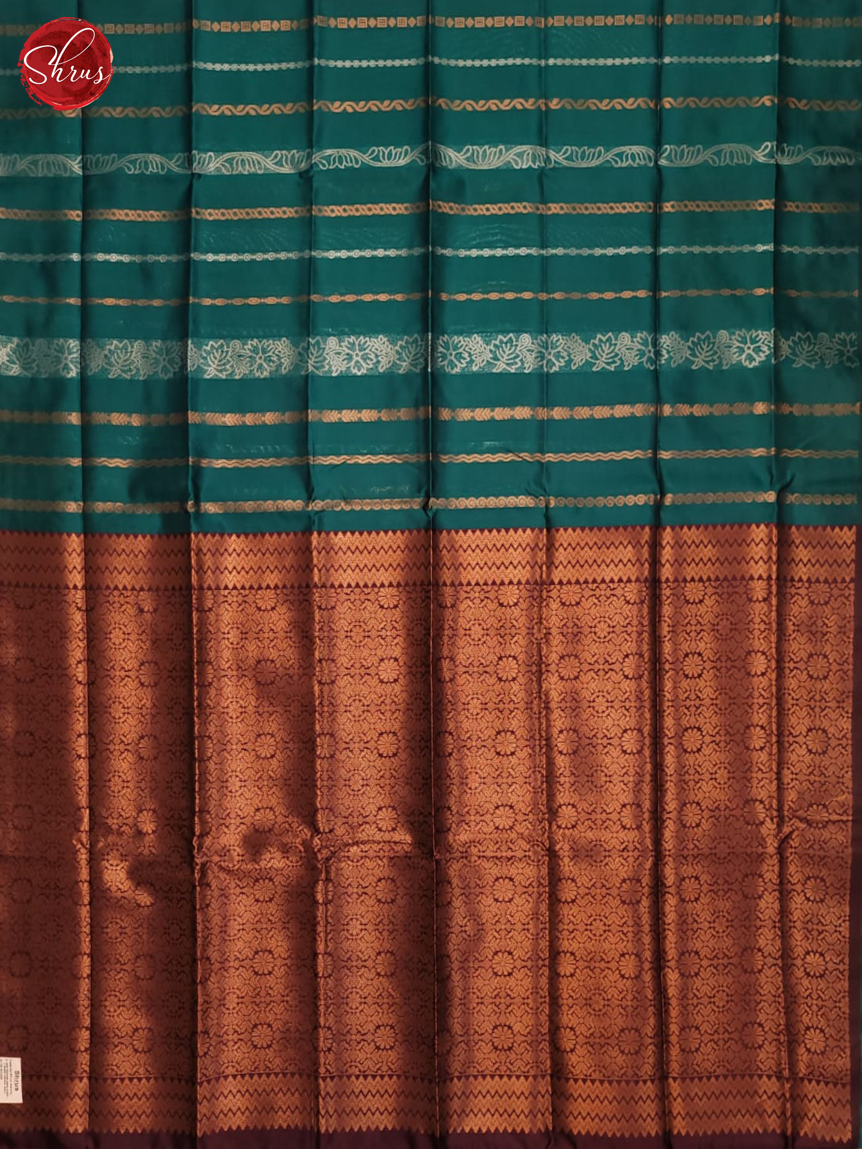 Green & WIne - Semi Softsilk Saree - Shop on ShrusEternity.com