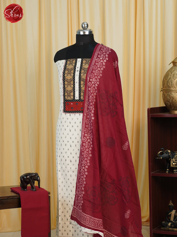 White & Red- Cotton salwar - Shop on ShrusEternity.com