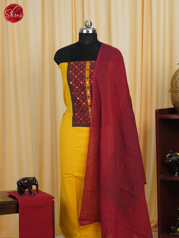 Yellow & Red- Cotton salwar - Shop on ShrusEternity.com