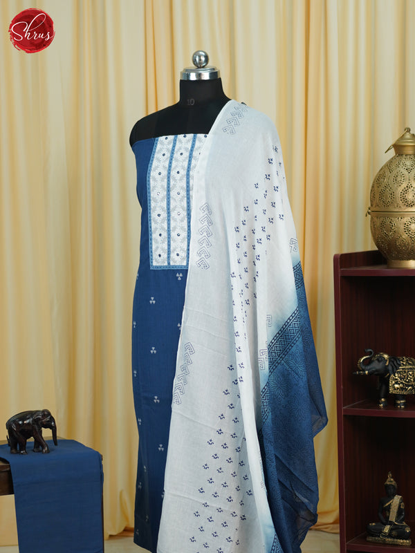 Blue & White - Cotton salwar - Shop on ShrusEternity.com
