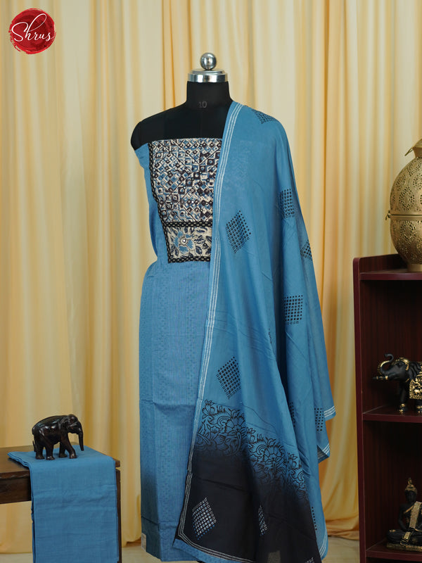 Blue & Black- Cotton salwar - Shop on ShrusEternity.com