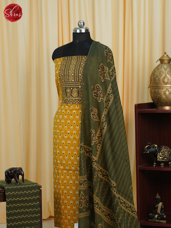 Yellow & Green- Cotton salwar - Shop on ShrusEternity.com