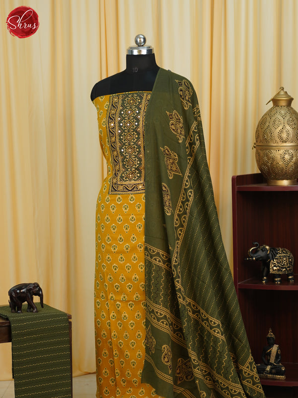 Yellow & Green - Cotton salwar - Shop on ShrusEternity.com