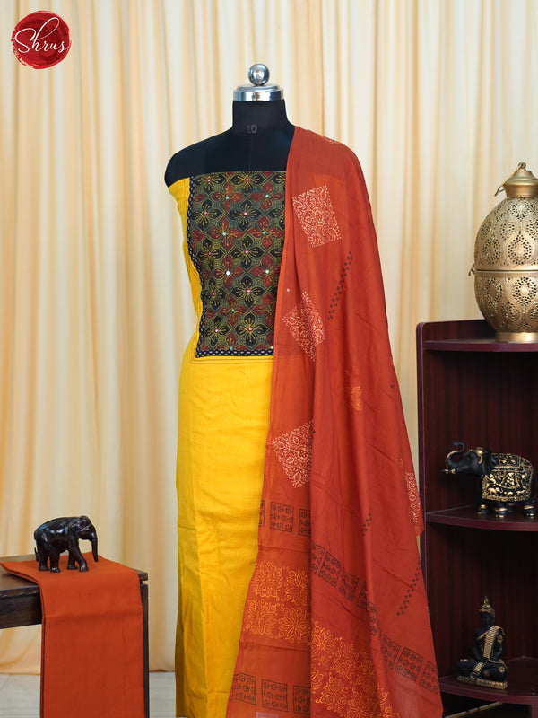 Yellow & Orange - Cotton salwar - Shop on ShrusEternity.com