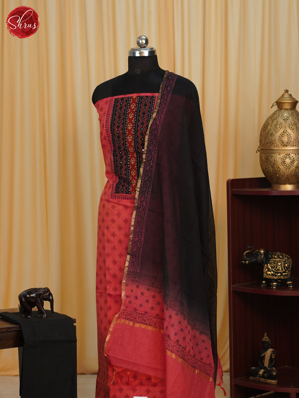Red & Black  - Cotton salwar - Shop on ShrusEternity.com