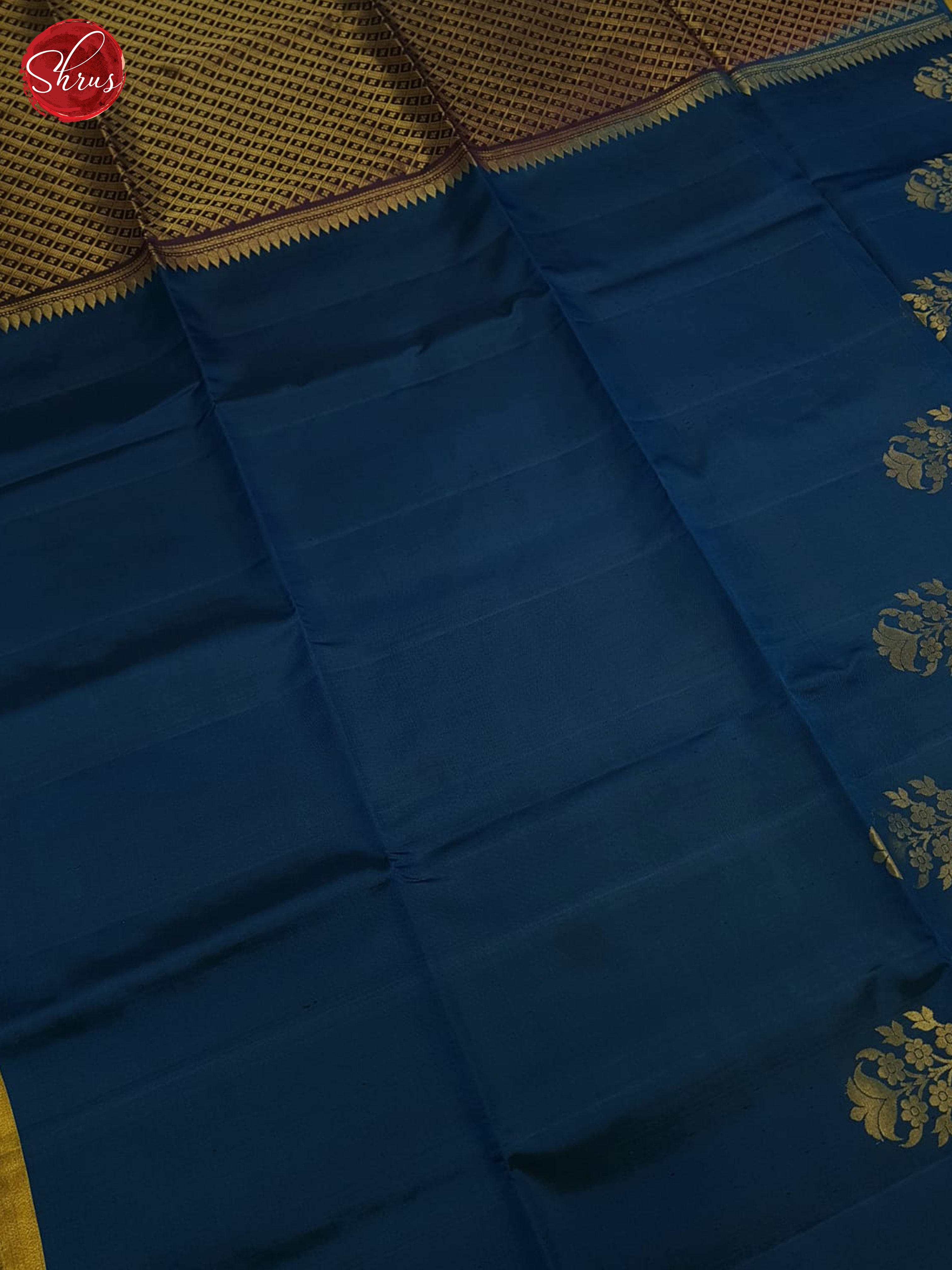 Peacock Blue & Purple - Soft silk Saree - Shop on ShrusEternity.com