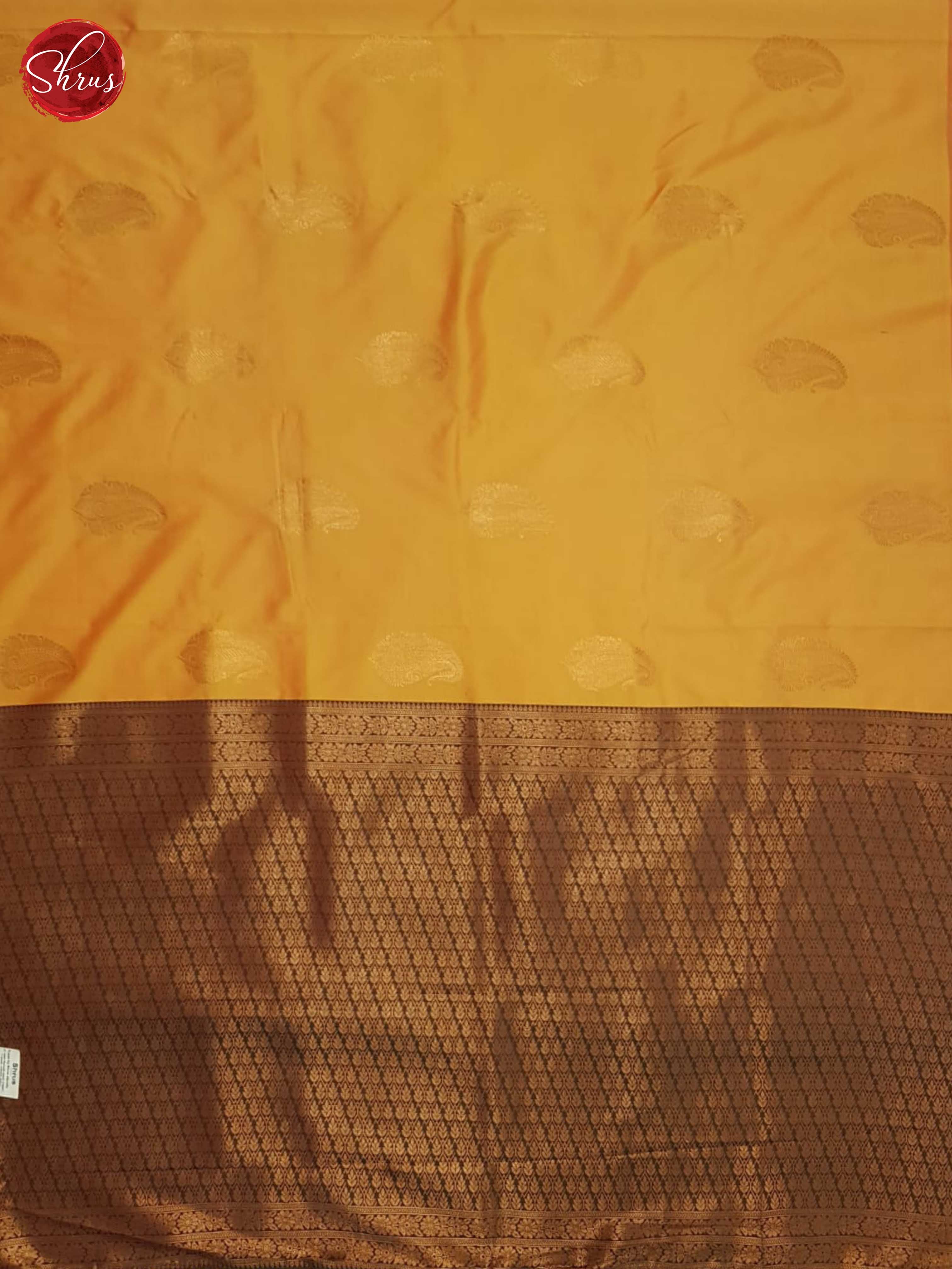 Yellow And Green-Semi Soft silk saree - Shop on ShrusEternity.com