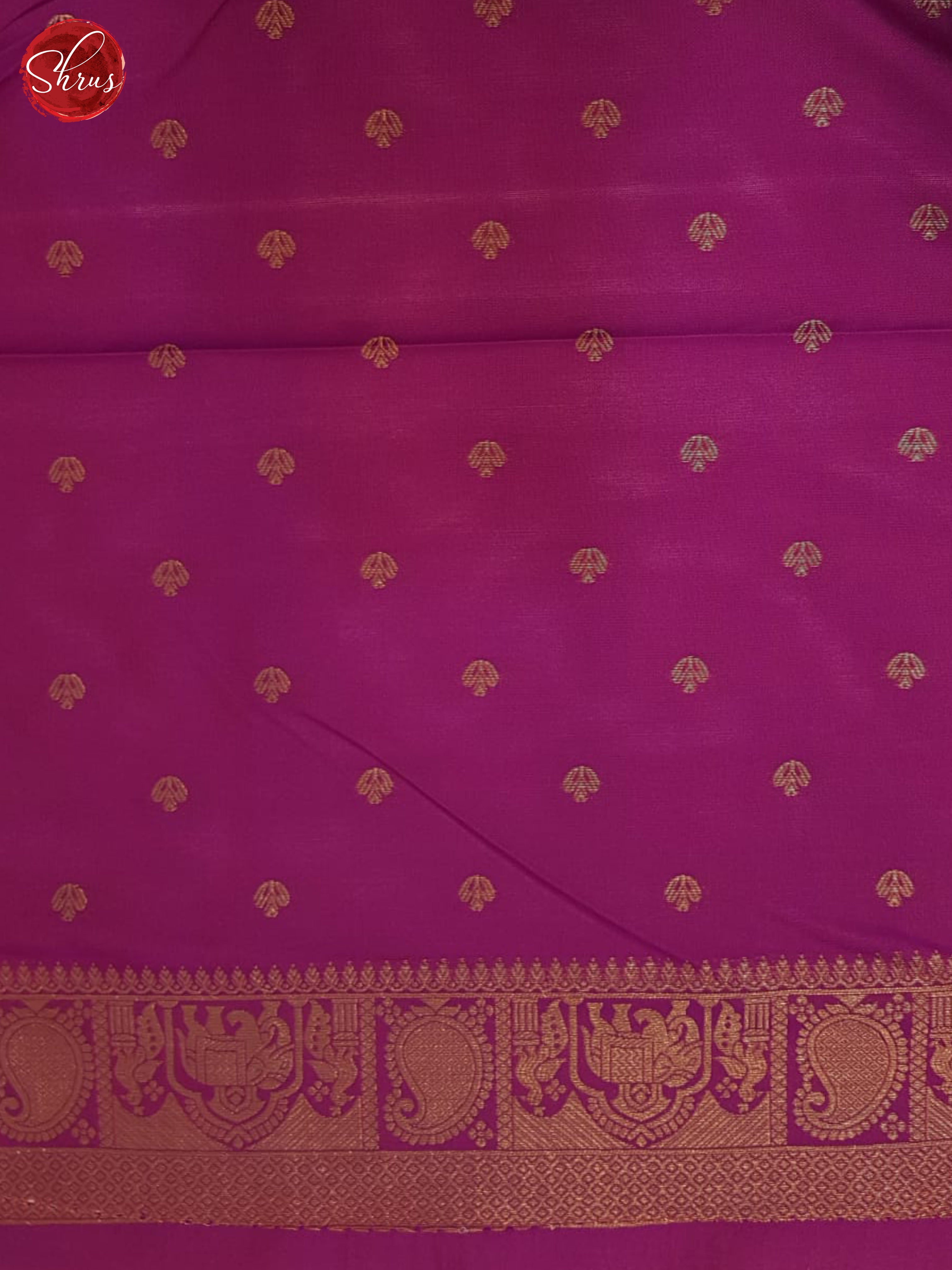 Brown & Pink - Semi soft silk Saree - Shop on ShrusEternity.com