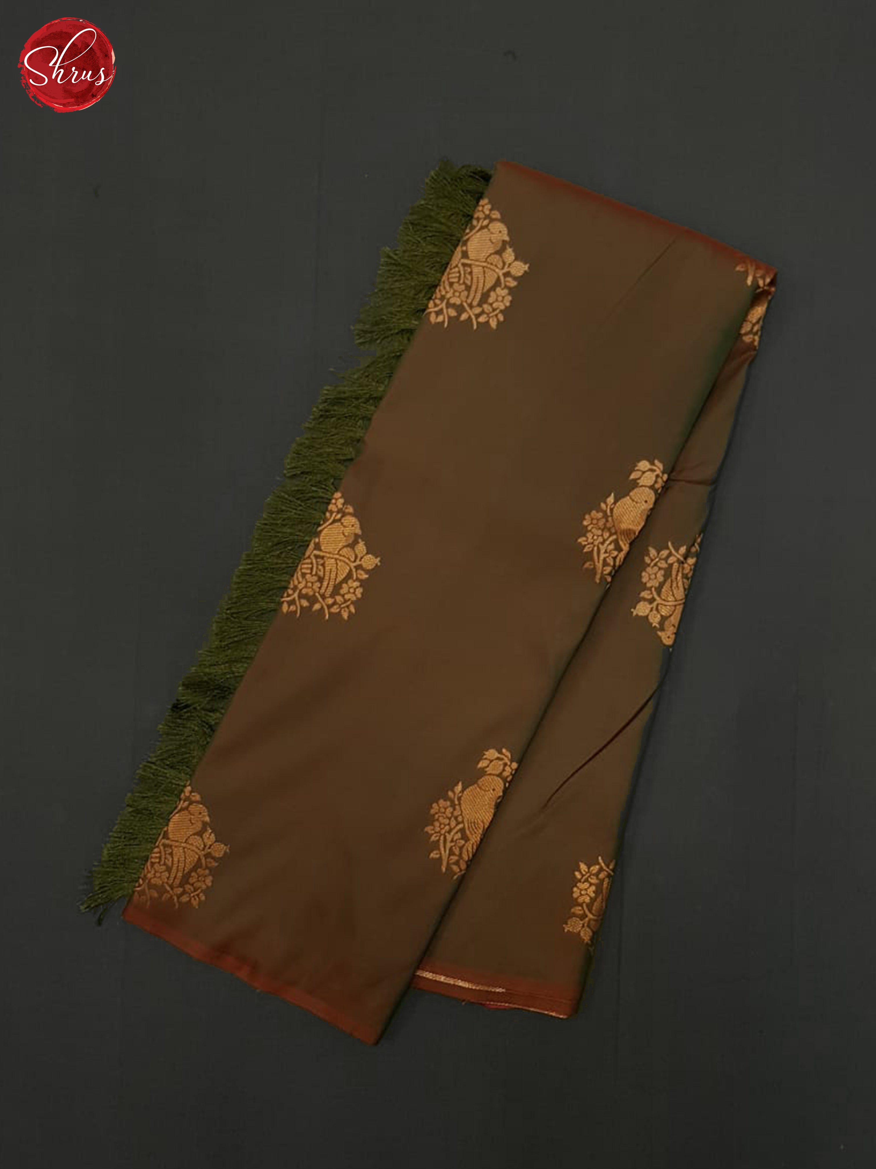 Brown & Pink - Semi soft silk Saree - Shop on ShrusEternity.com