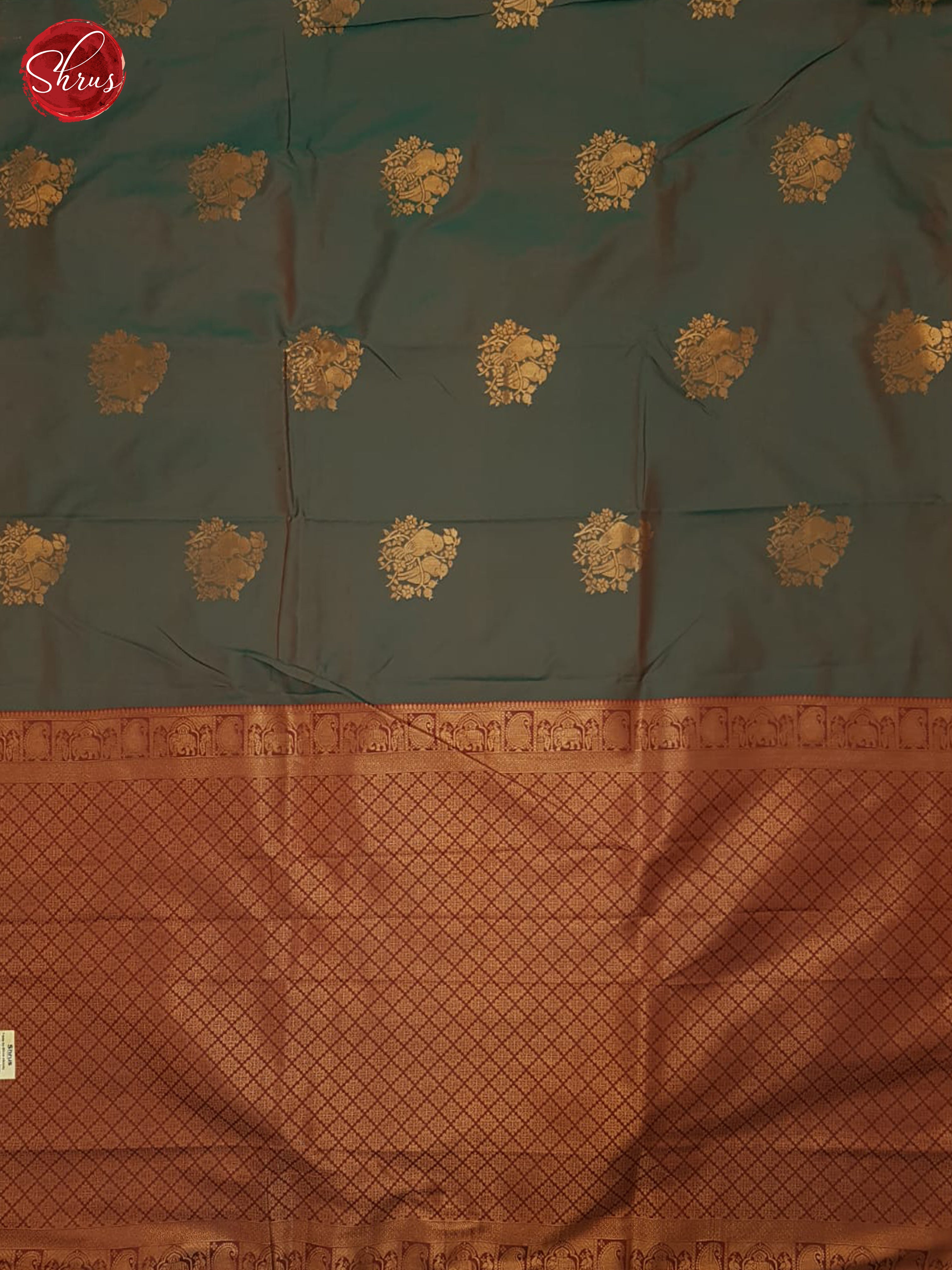 Green & Majenta Pink - Semi soft silk Saree - Shop on ShrusEternity.com