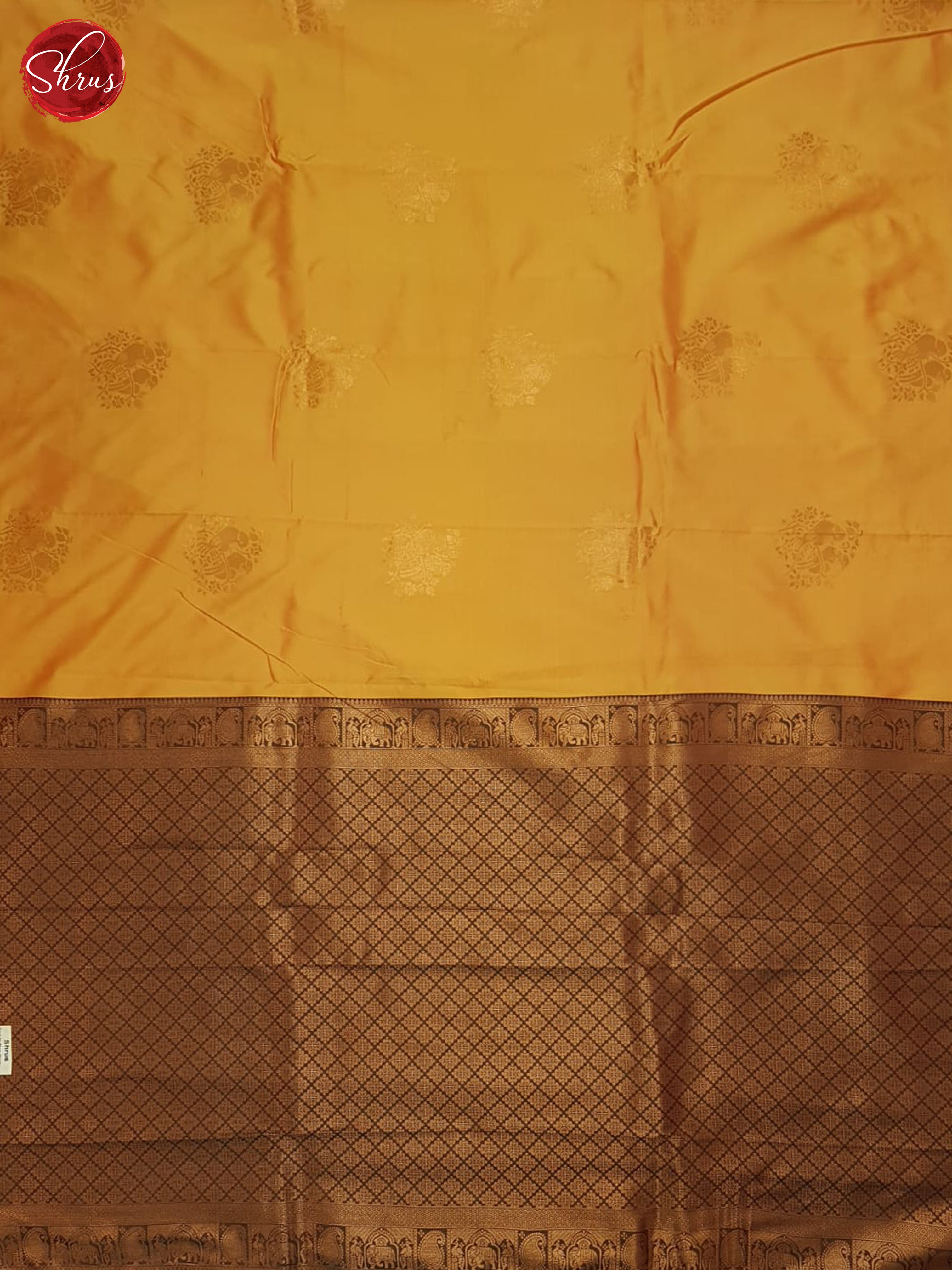 Yellow & Green- Semi soft silk Saree - Shop on ShrusEternity.com