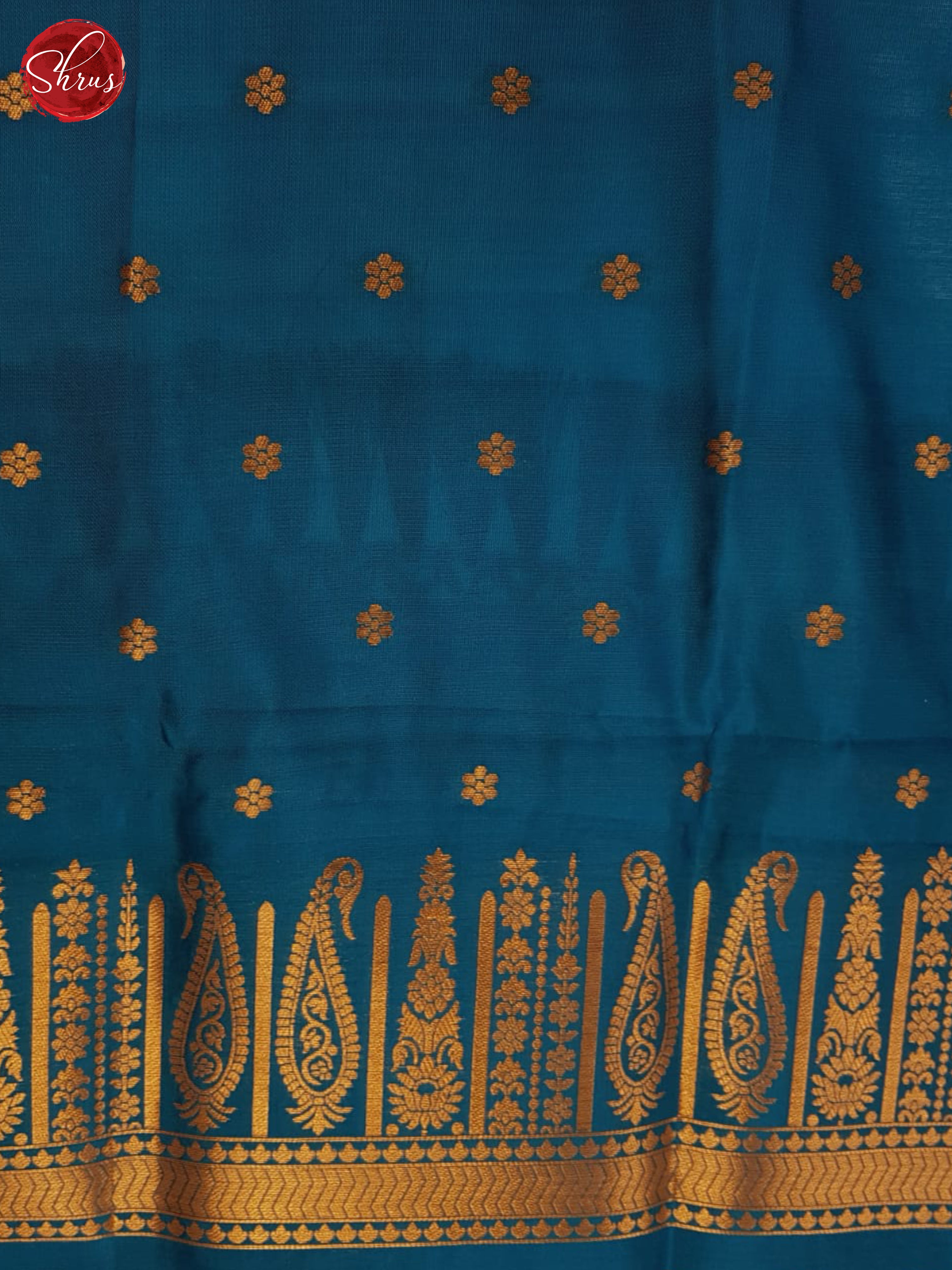 Blue And Arakku Maroon- Semi soft Silk saree - Shop on ShrusEternity.com
