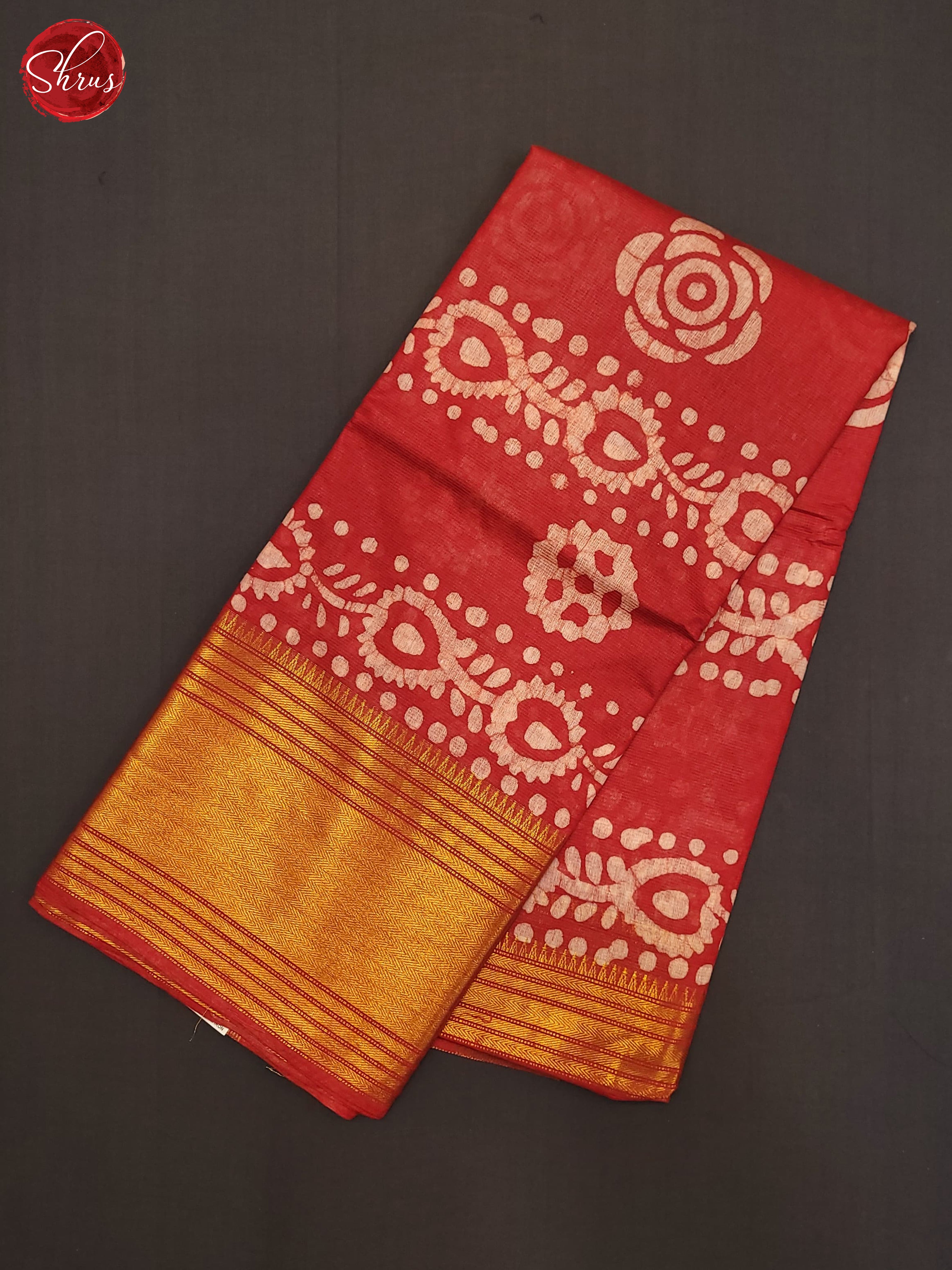 Red(Single Tone) - Bhatik Saree - Shop on ShrusEternity.com