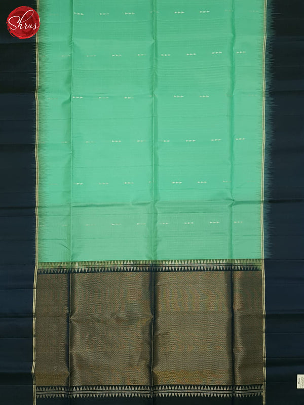 Green & Blue - Soft silk Saree - Shop on ShrusEternity.com