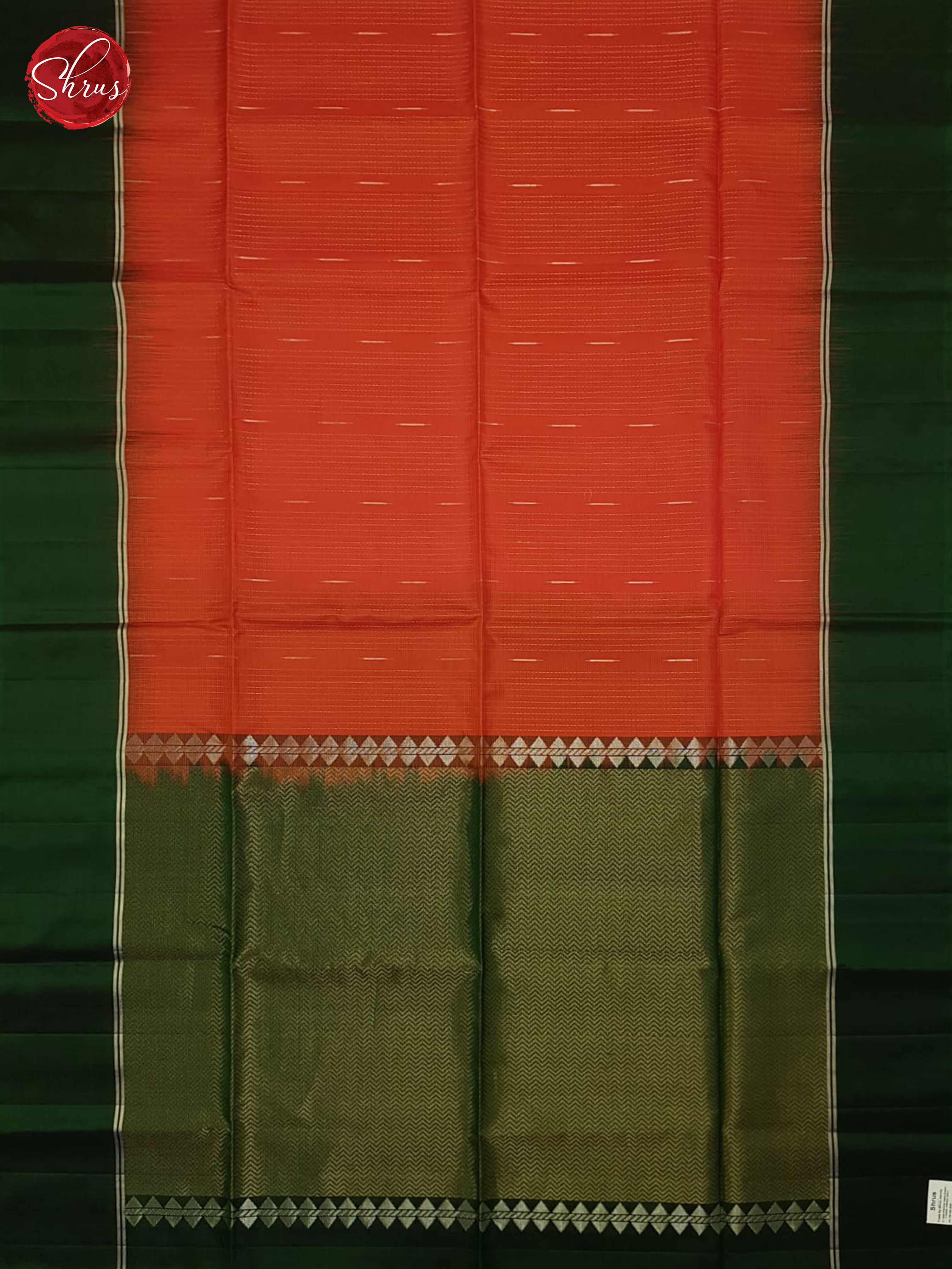 Red And Green-Soft Silk Saree - Shop on ShrusEternity.com