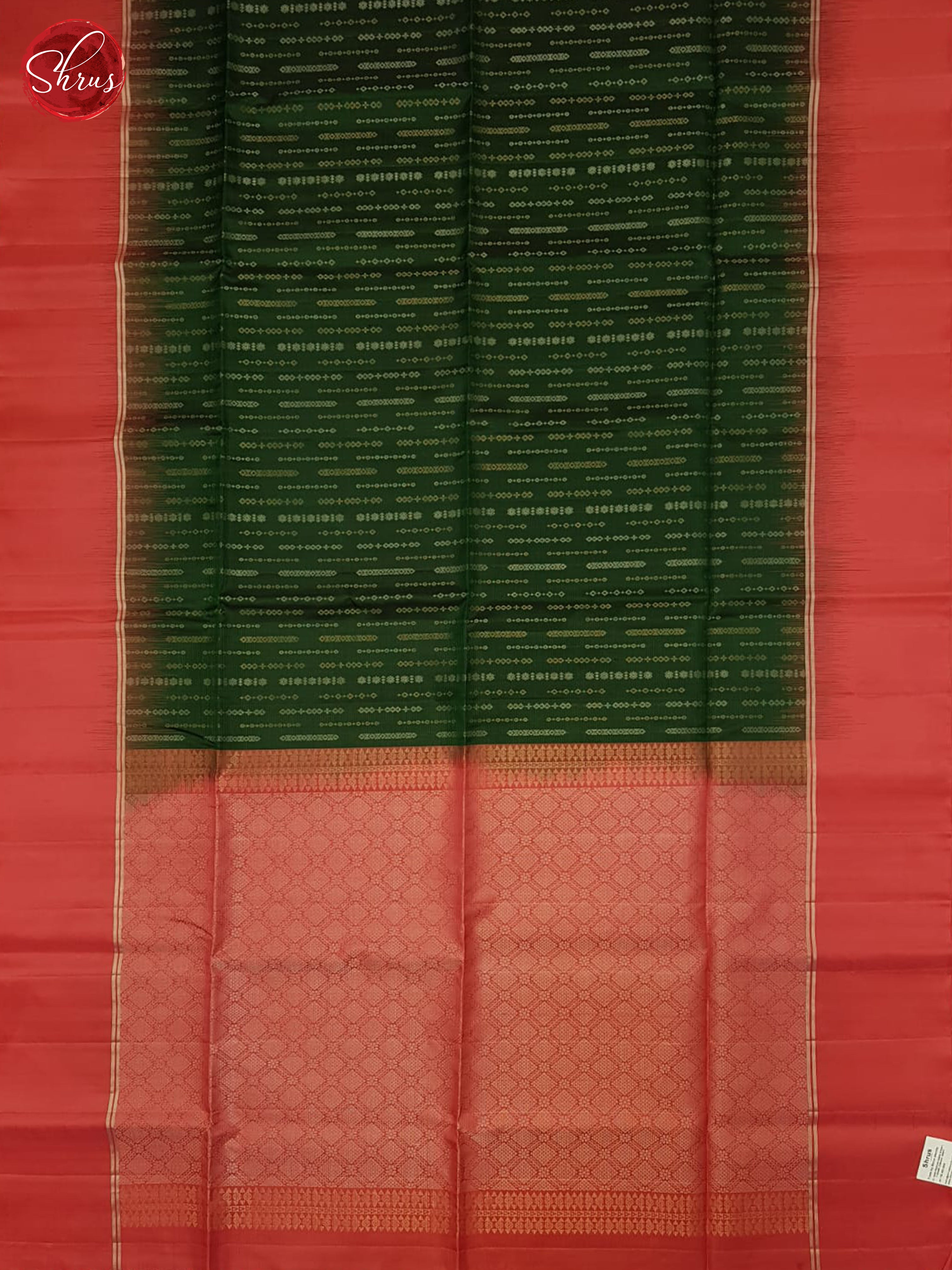 Green & Pink -  Soft silk Saree - Shop on ShrusEternity.com