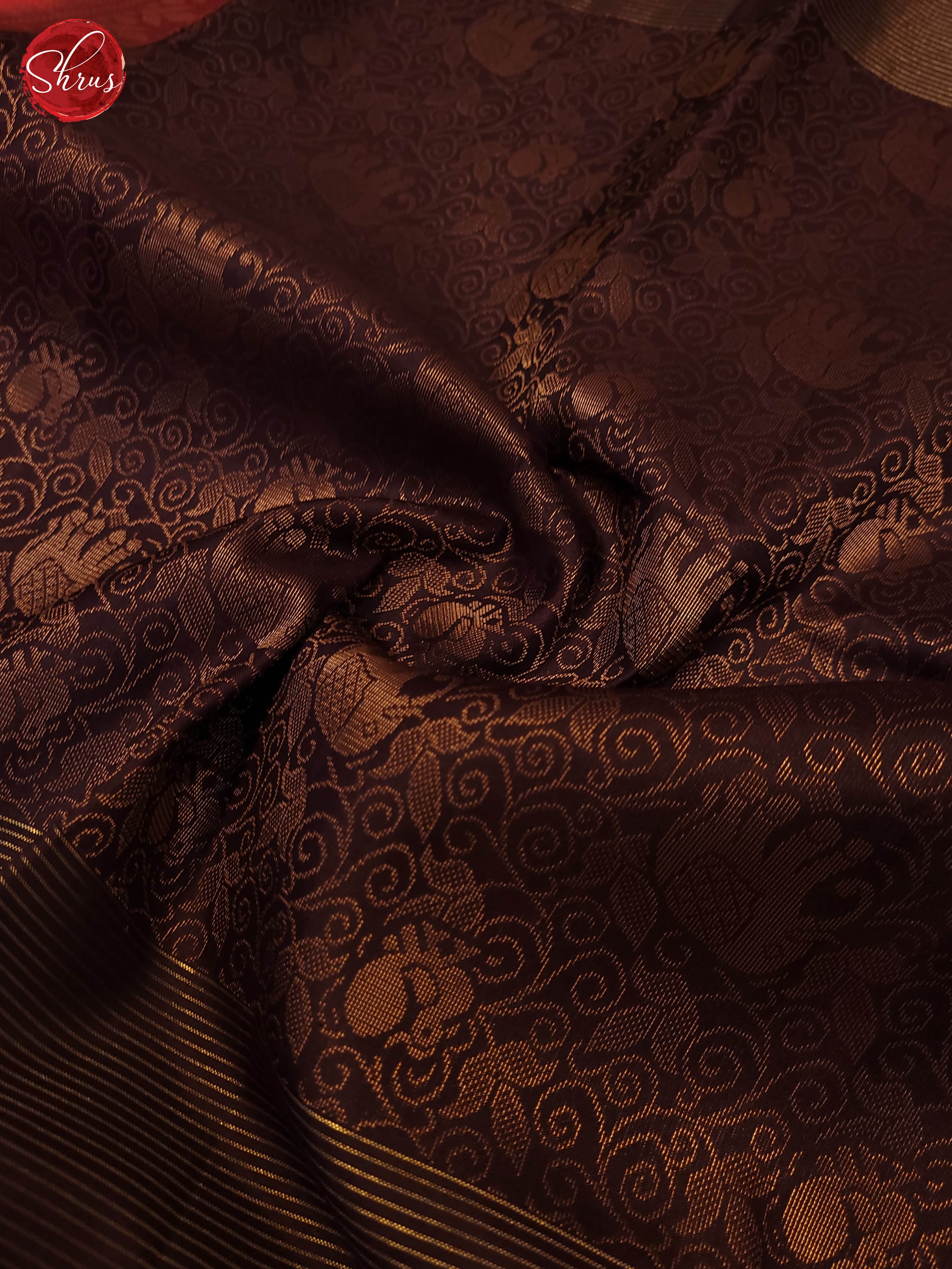 Brown and pink-Soft silk saree - Shop on ShrusEternity.com