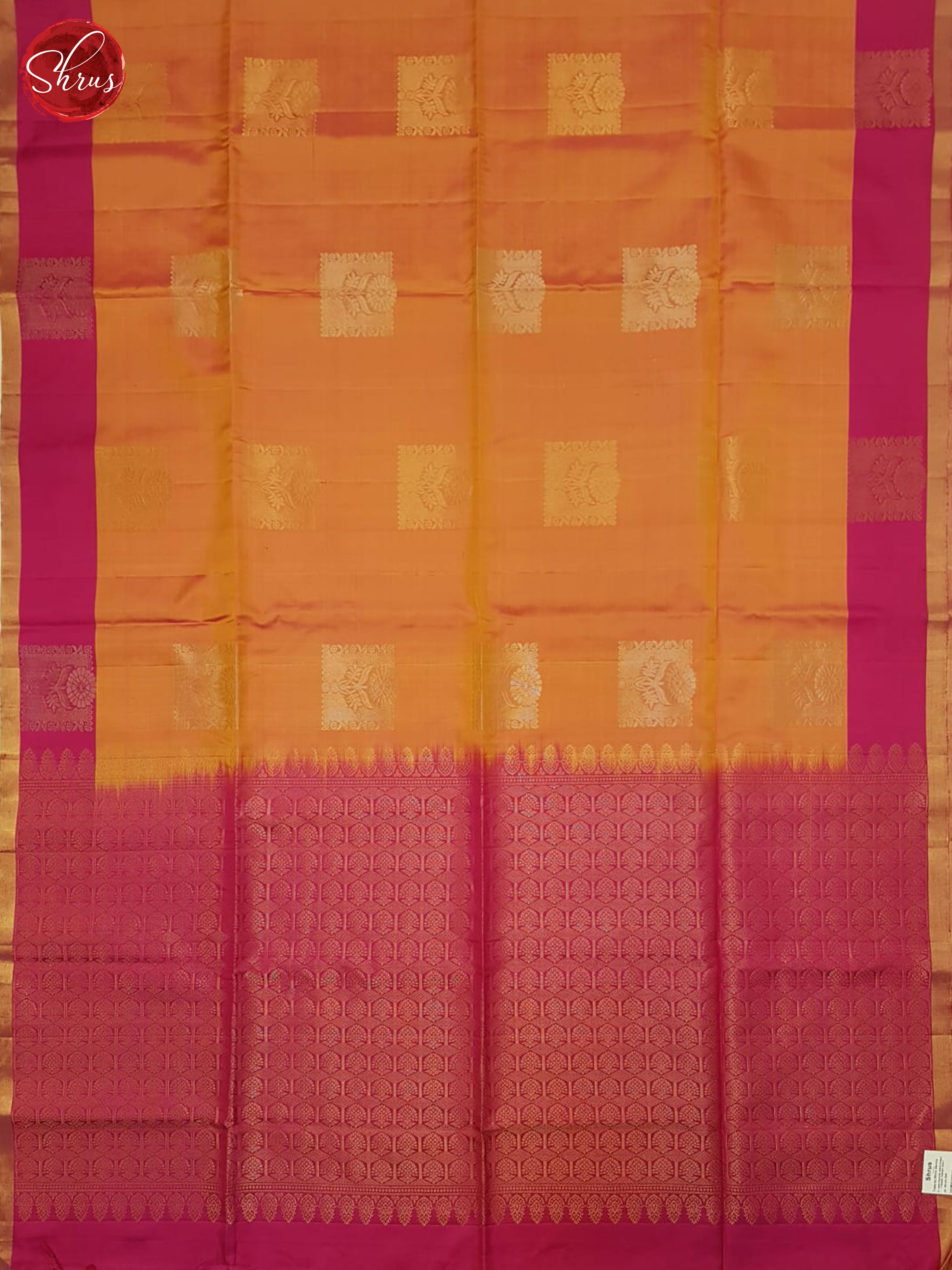 Orange & Pink - Soft silk Saree - Shop on ShrusEternity.com