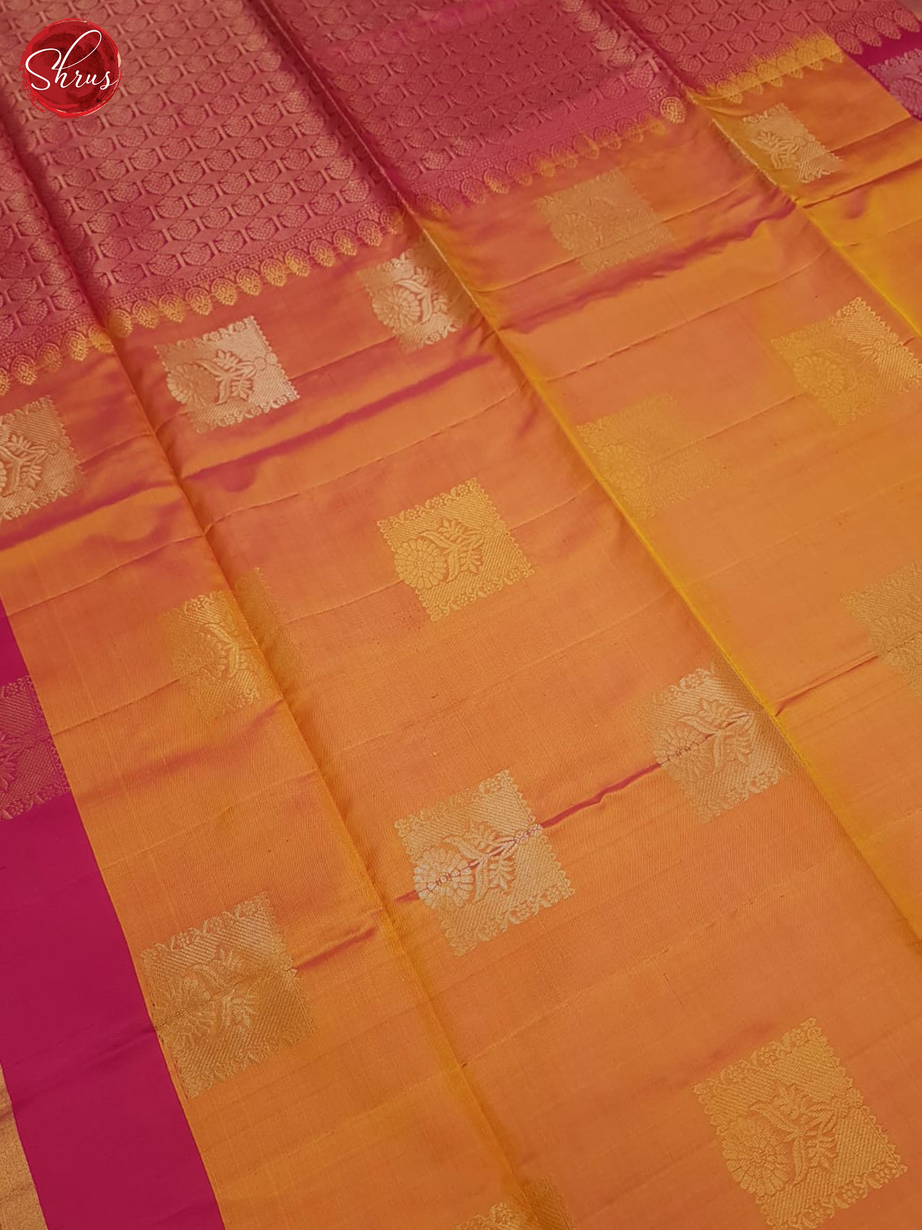 Orange & Pink - Soft silk Saree - Shop on ShrusEternity.com