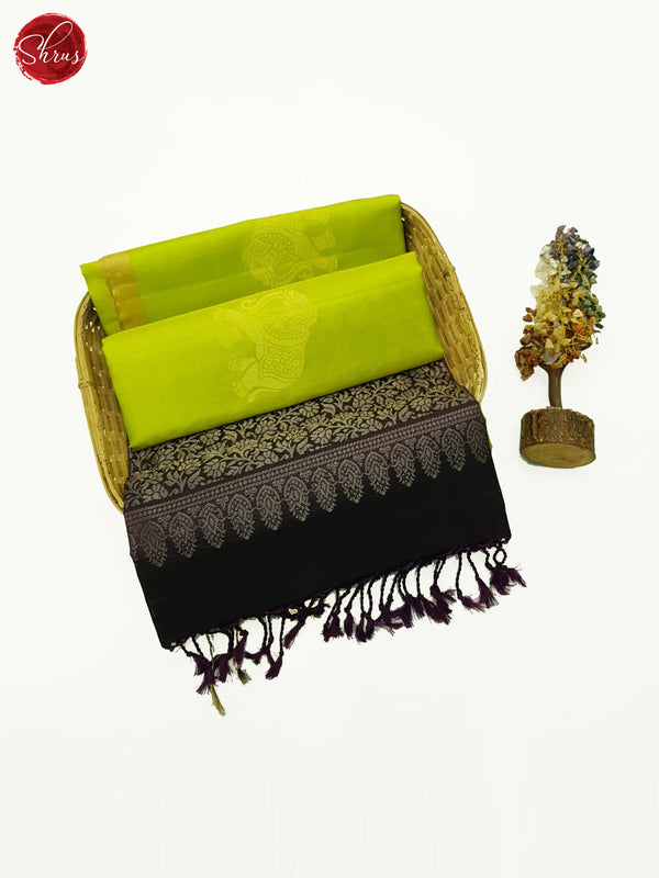 Green & Purple - Soft silk Saree - Shop on ShrusEternity.com