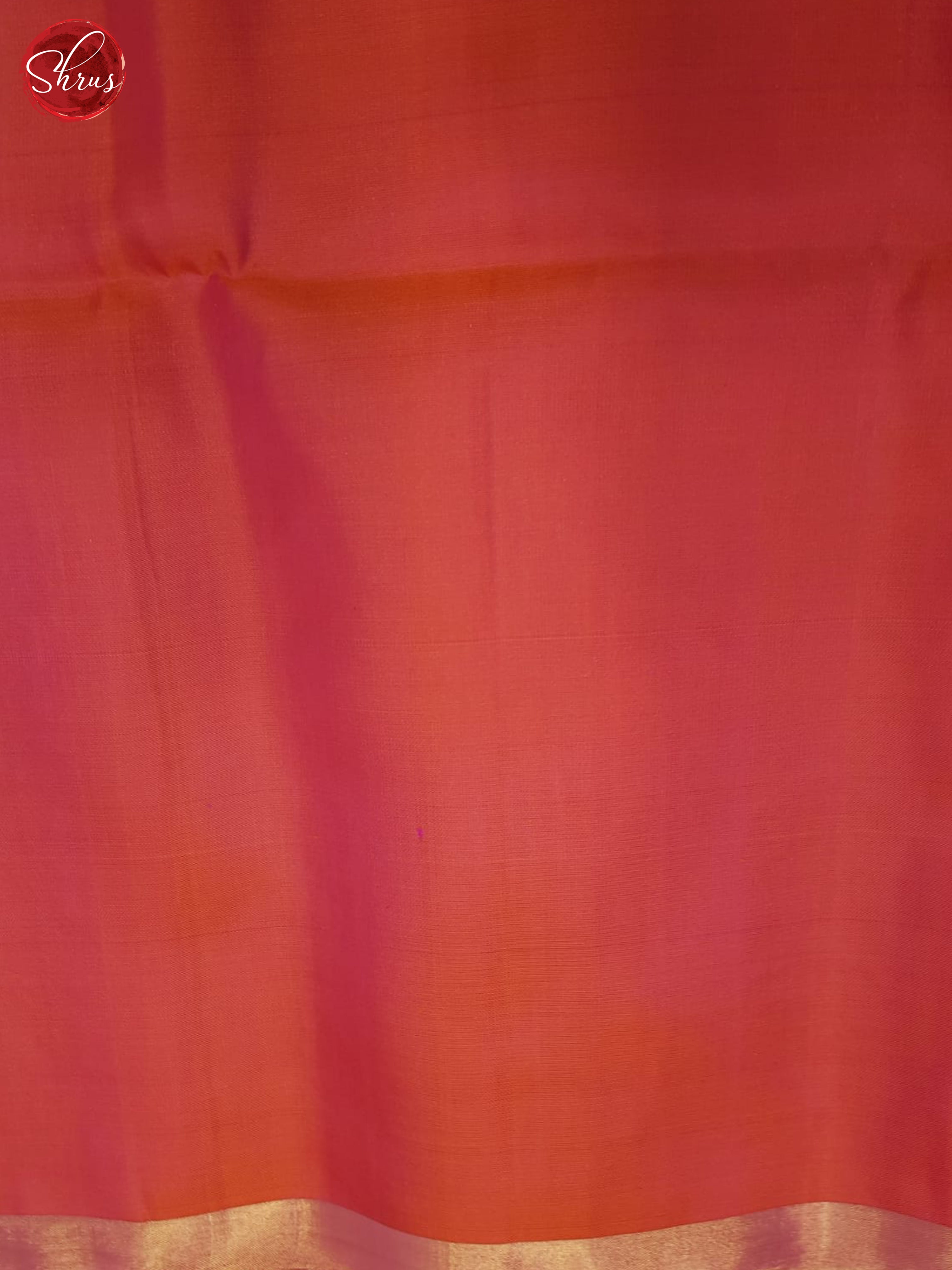 Green & Orangish Pink- Soft silk Saree - Shop on ShrusEternity.com