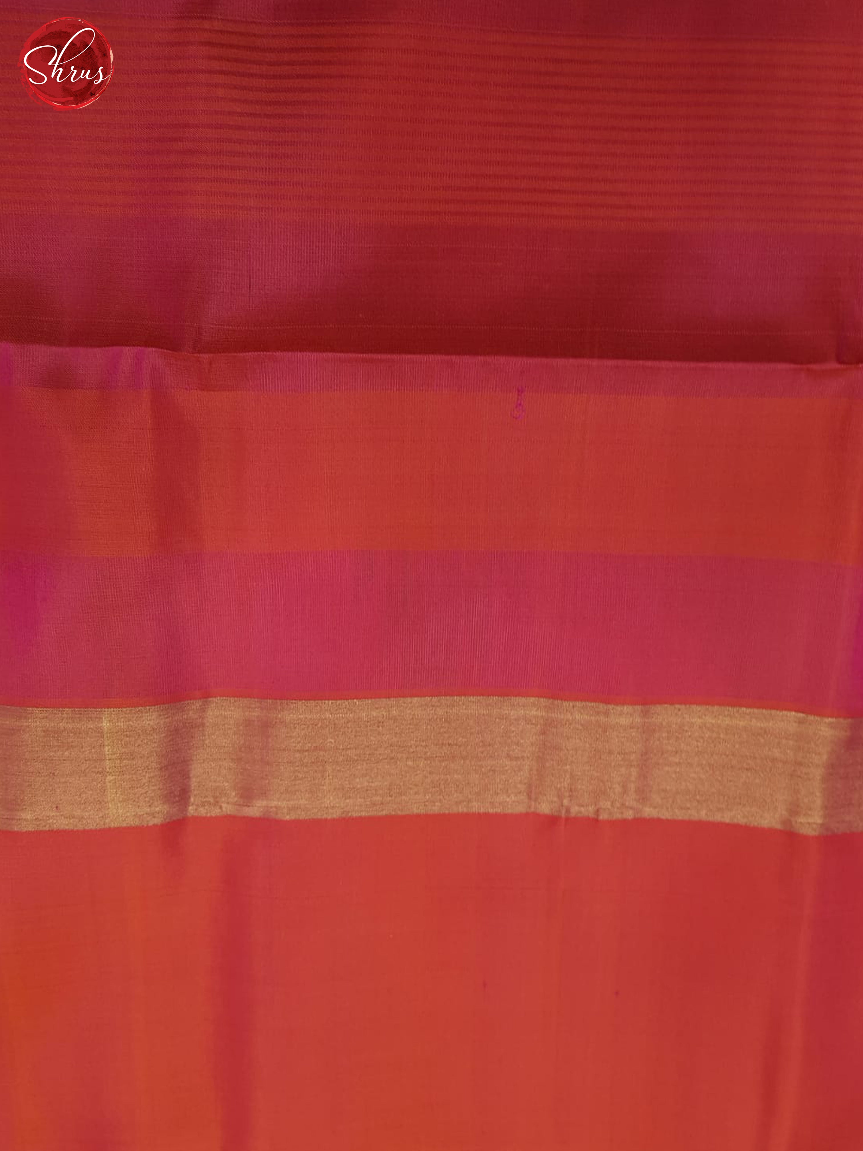 Wine & Orange - Soft silk Saree - Shop on ShrusEternity.com