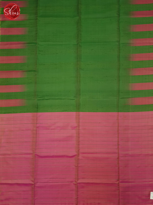 Green & Pink- Soft silk Saree - Shop on ShrusEternity.com