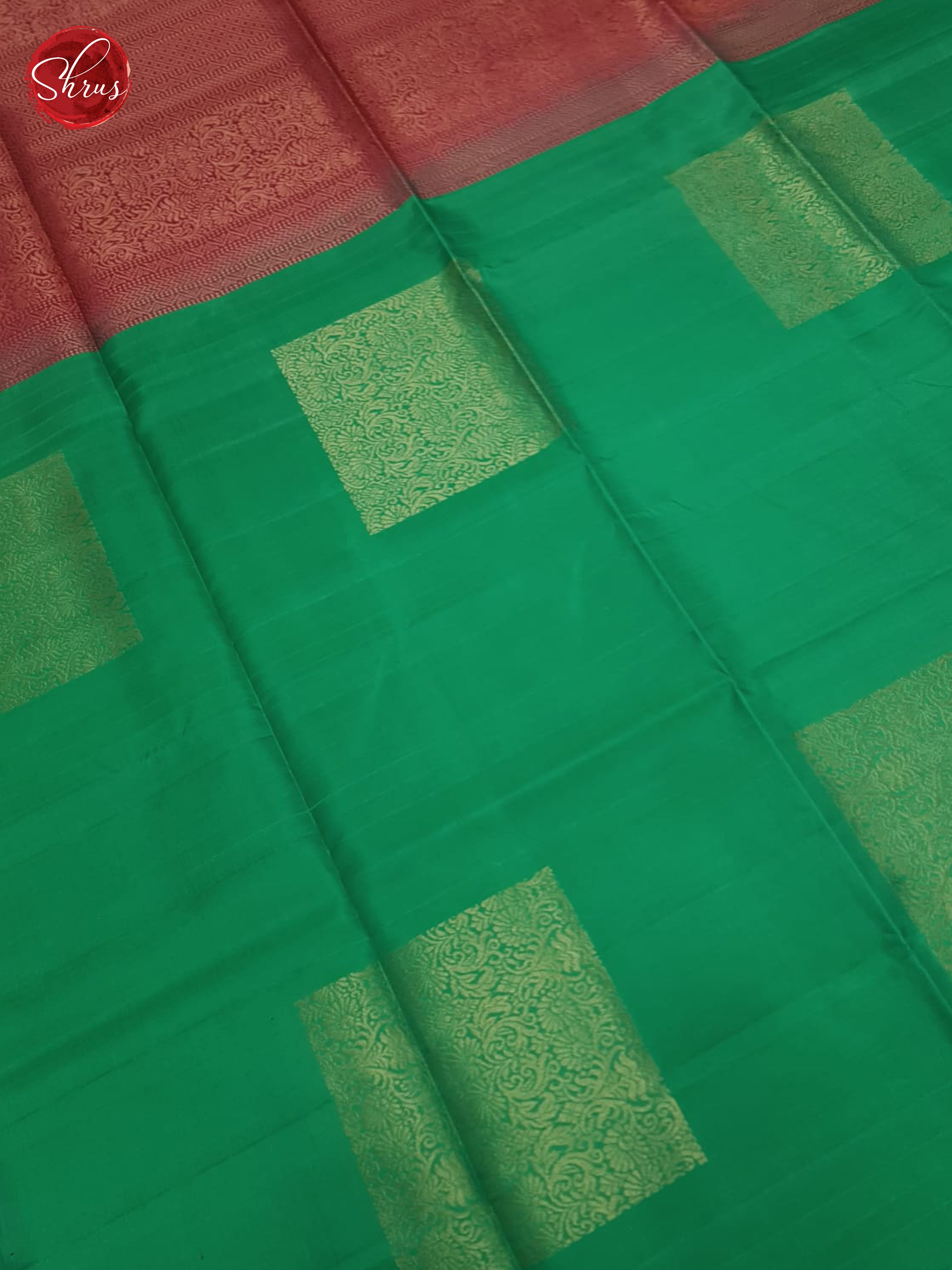 Green And Pink-Soft Silk saree - Shop on ShrusEternity.com