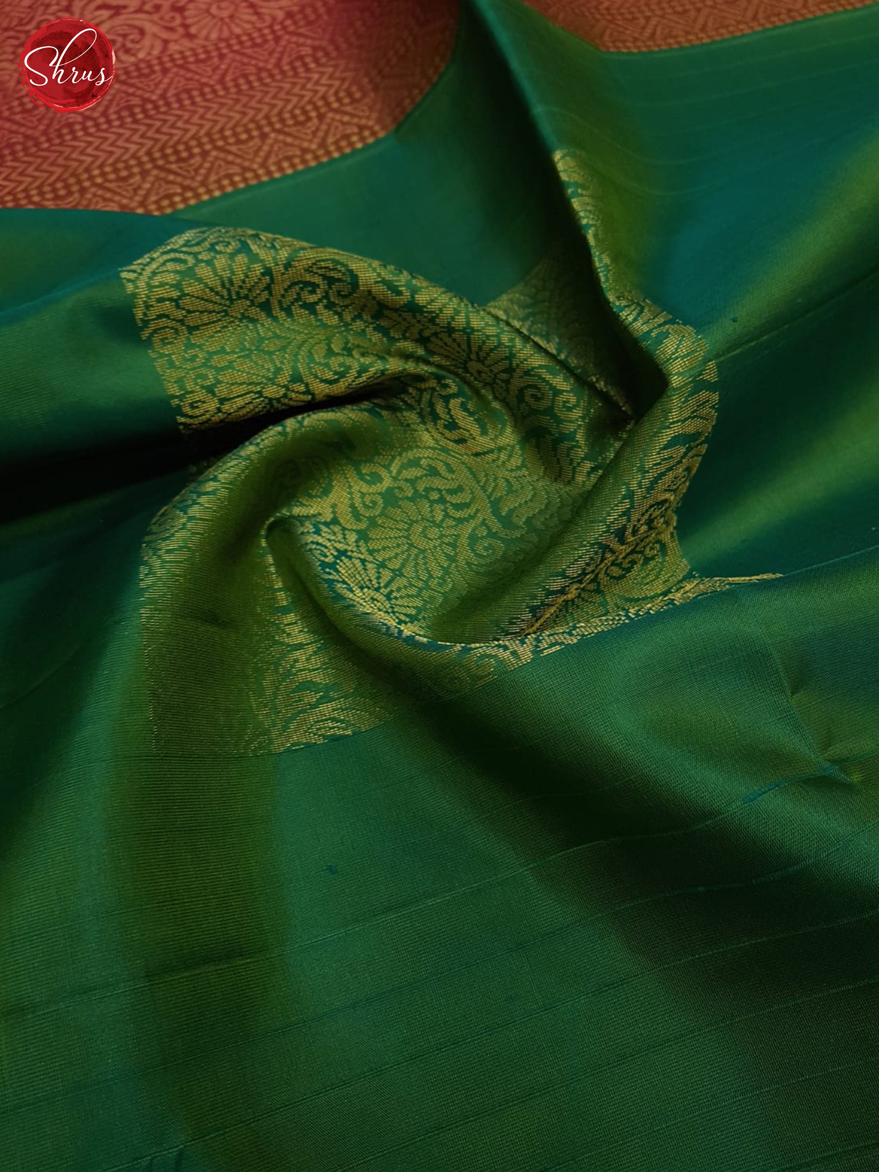 Green & Majenta Pink- Soft silk Saree - Shop on ShrusEternity.com