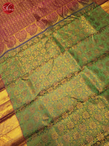Green & Pink - Kanchipuram silk Saree - Shop on ShrusEternity.com
