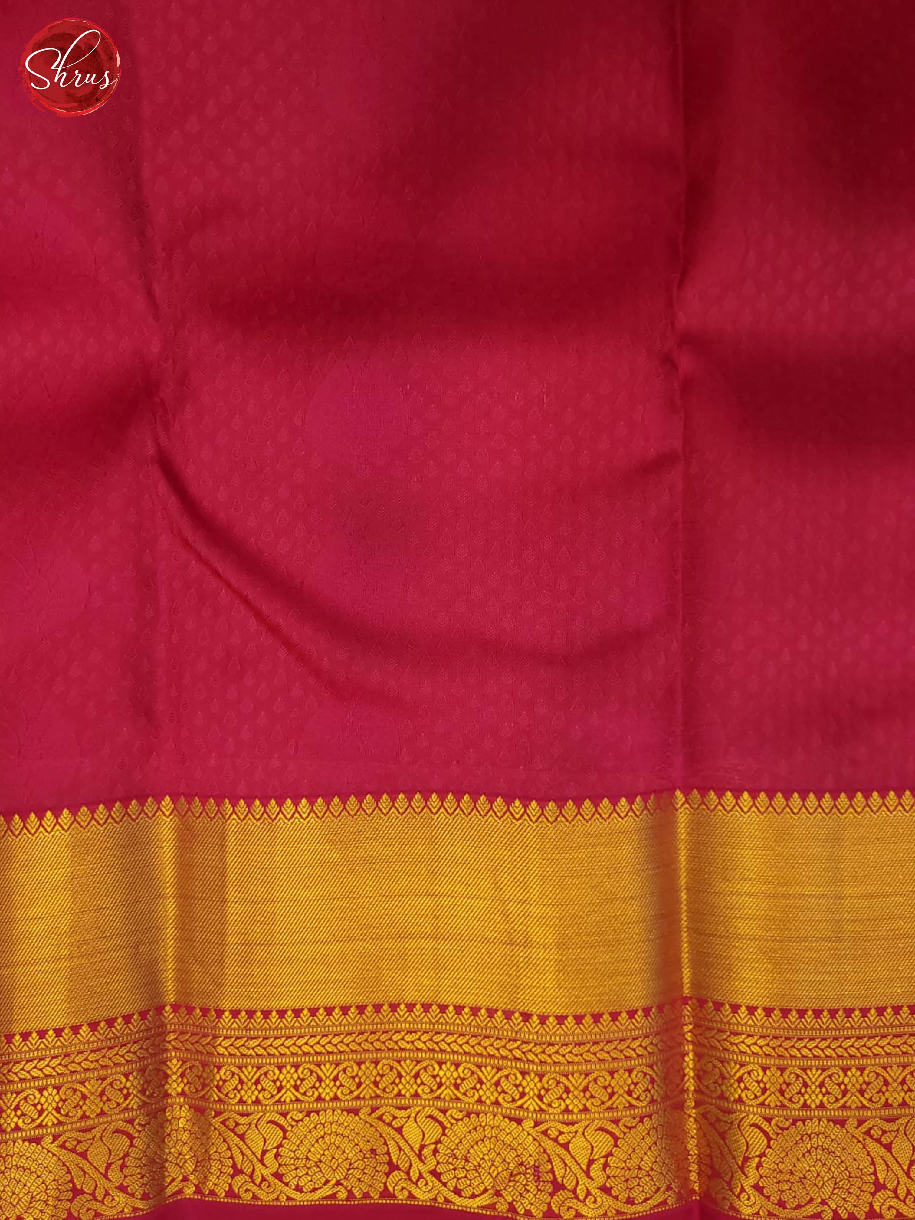 Grey and pink- Kanchipuram Half-pure Silk Saree - Shop on ShrusEternity.com