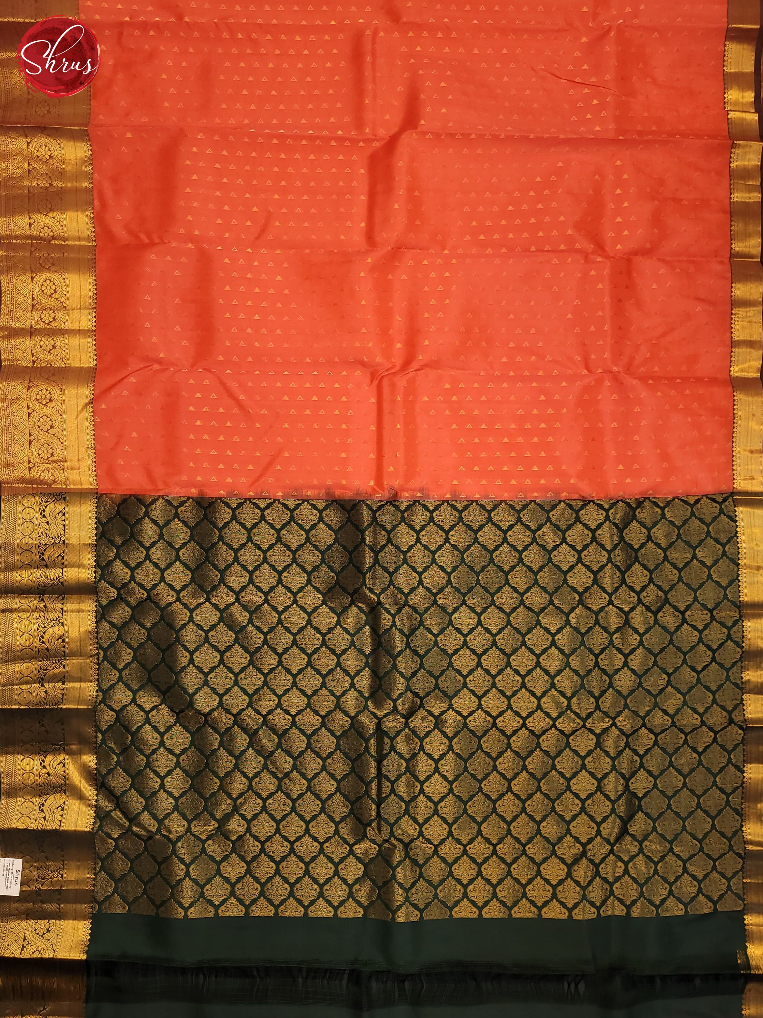 BIS25182 - Kanchipuram halfpure Saree - Shop on ShrusEternity.com