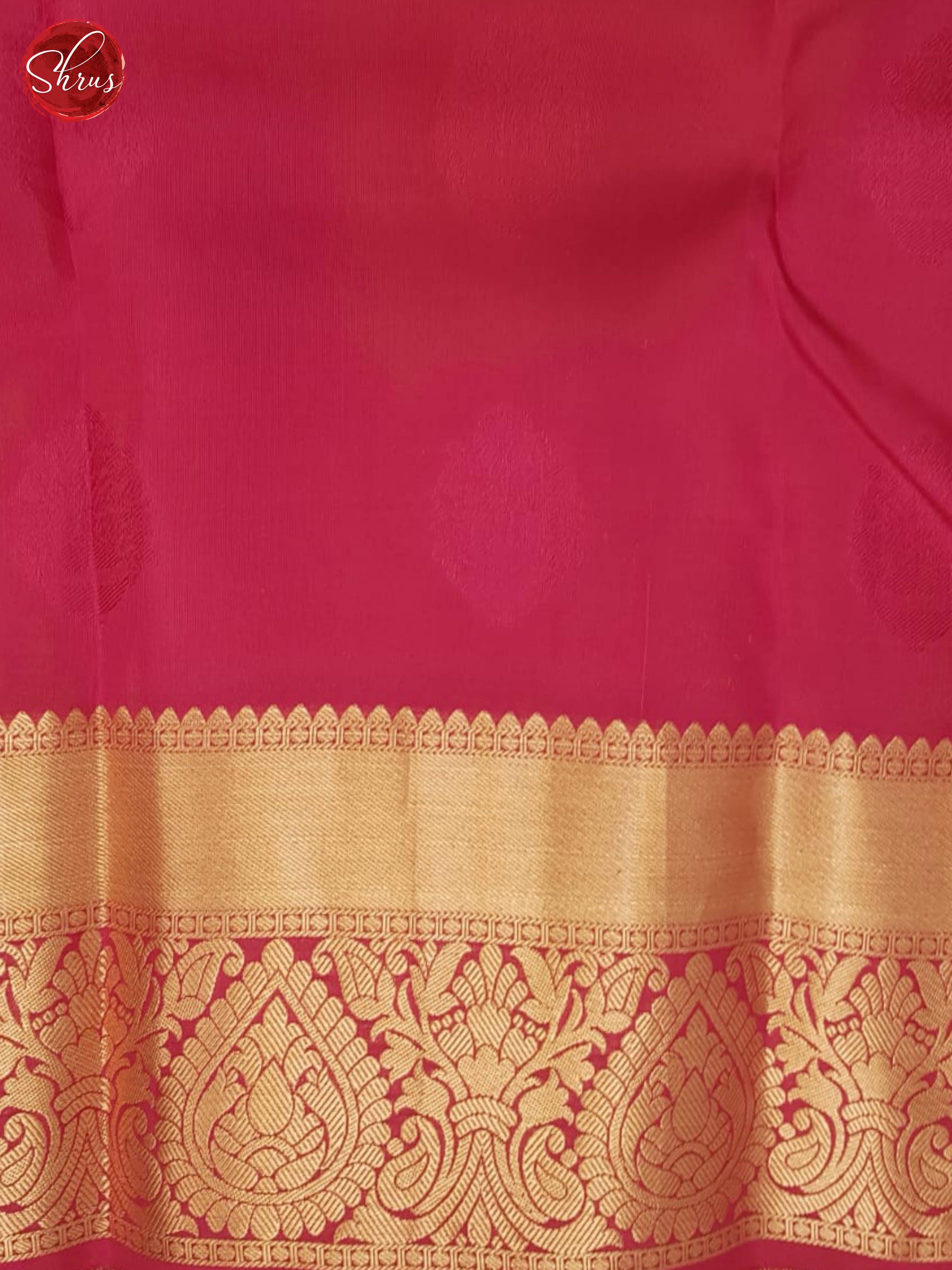 Green And Pink- Kanchipuram Half-pure Silk Saree - Shop on ShrusEternity.com
