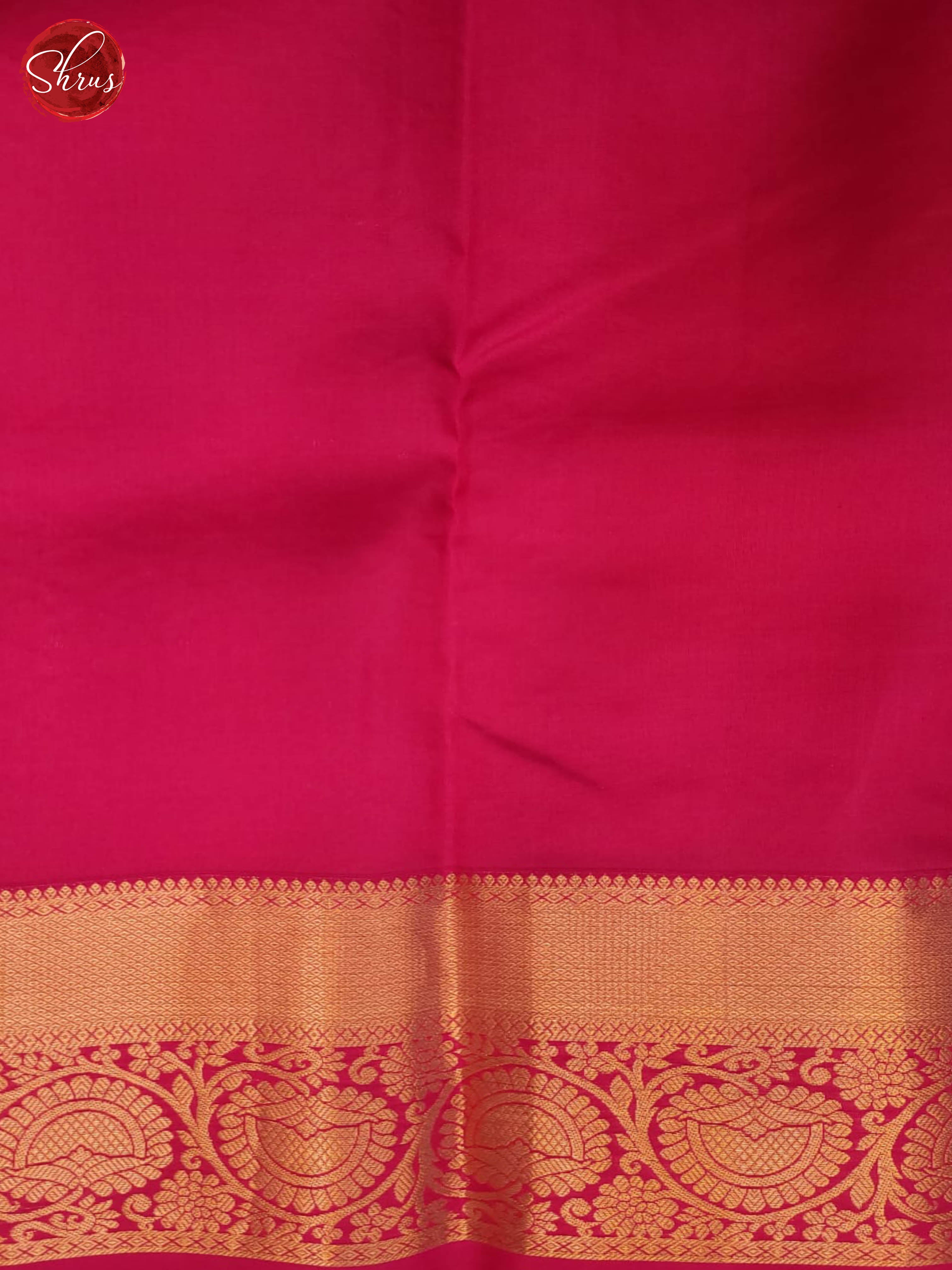 Peach and Pink- Kanchipuram Half- pure Silk Saree - Shop on ShrusEternity.com