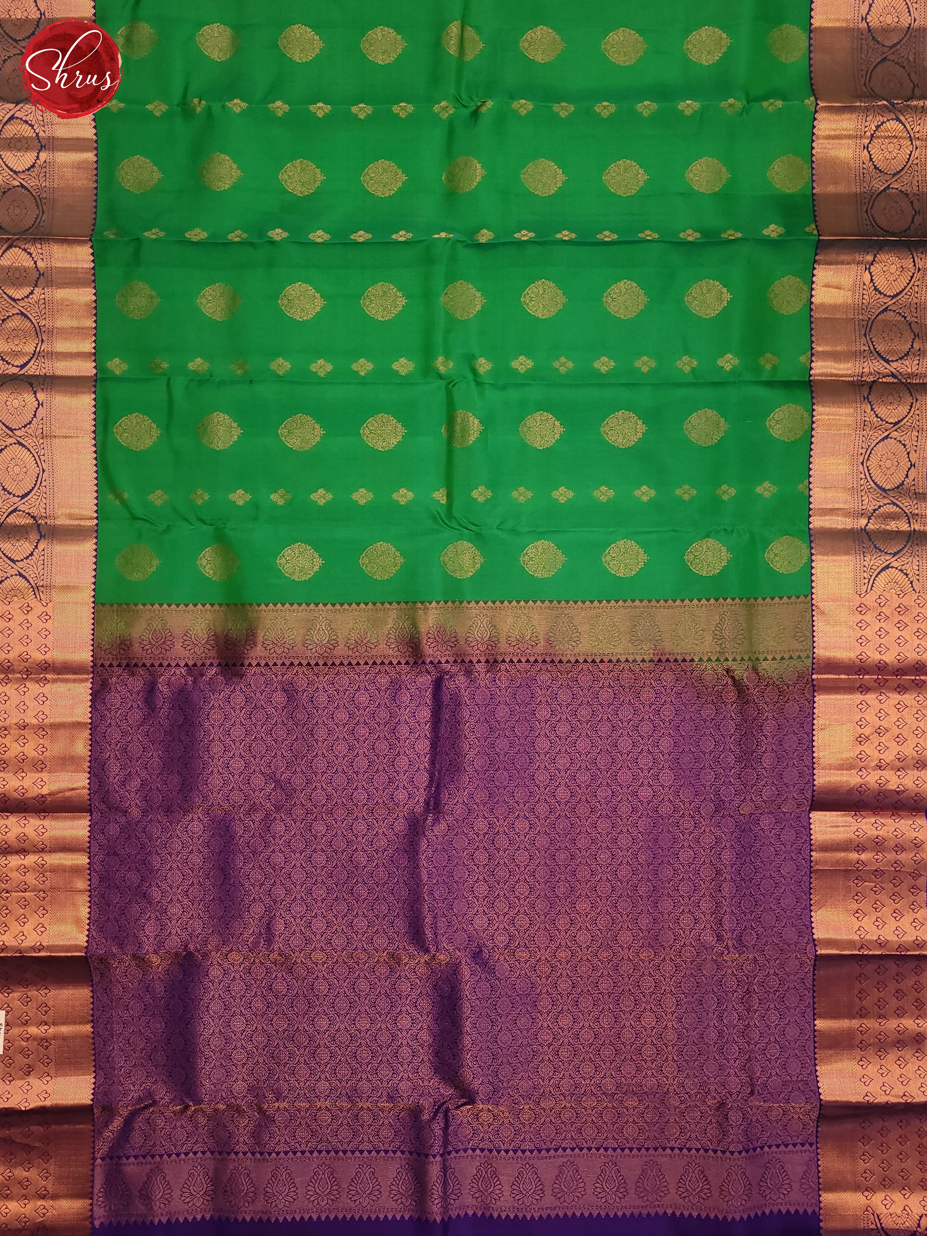 BIS25219 - Kanchipuram halfpure Saree - Shop on ShrusEternity.com