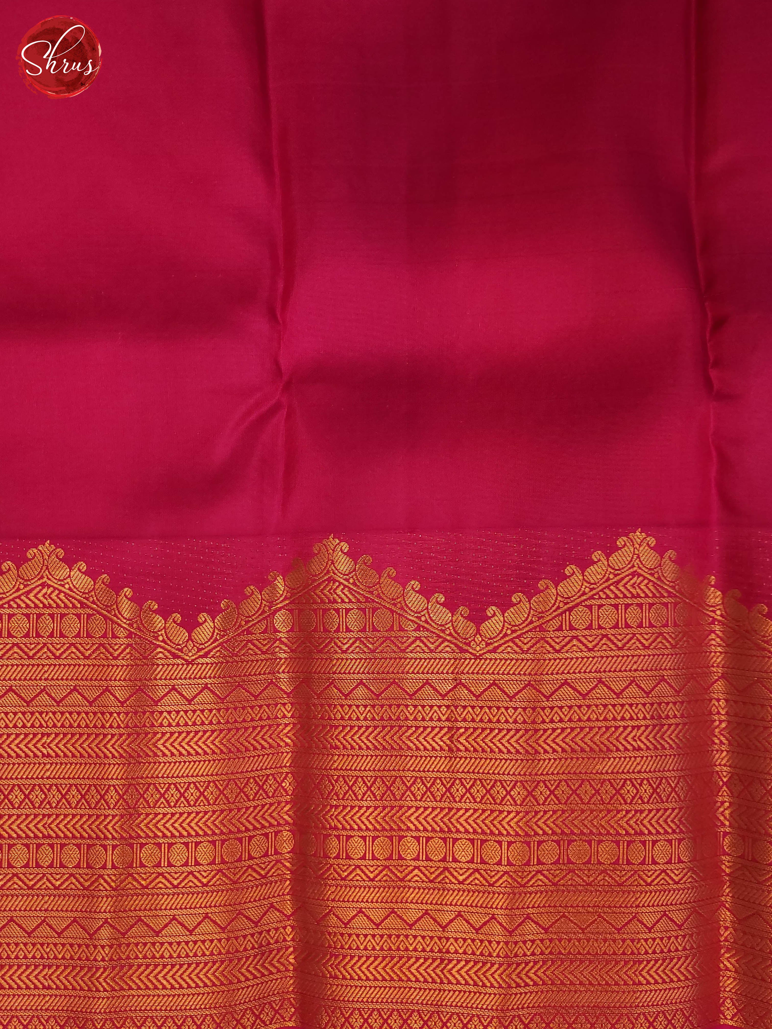 Green and pink-Kanchipuram silk saree - Shop on ShrusEternity.com